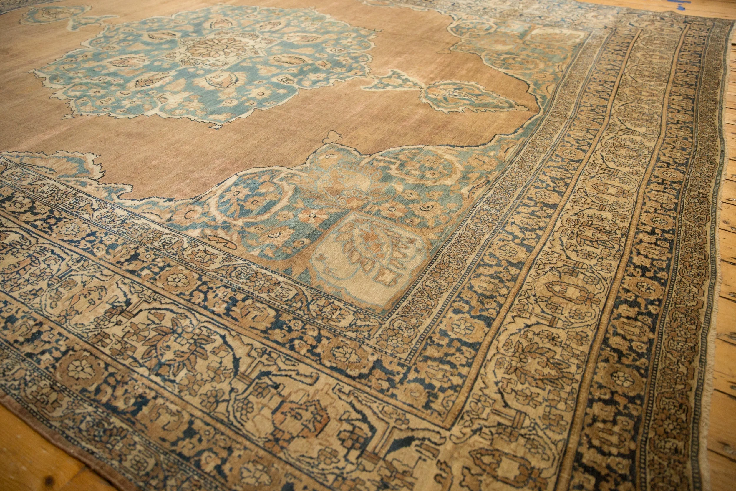 RESERVED 11x14 Antique Tea Washed Kerman Carpet - Image 4