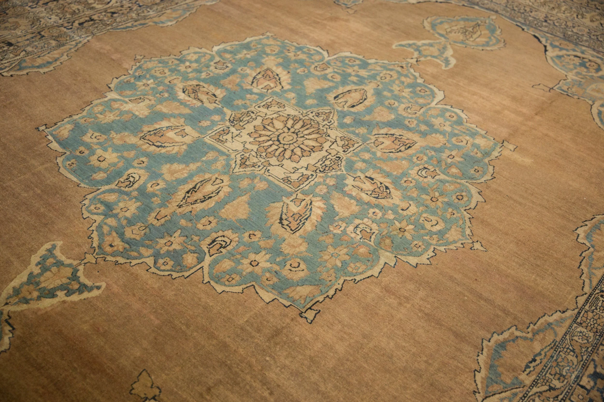 RESERVED 11x14 Antique Tea Washed Kerman Carpet - Image 7