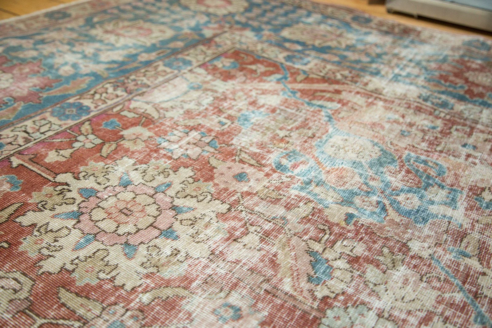 11x14 Vintage Distressed Tabriz Carpet - Image 11
