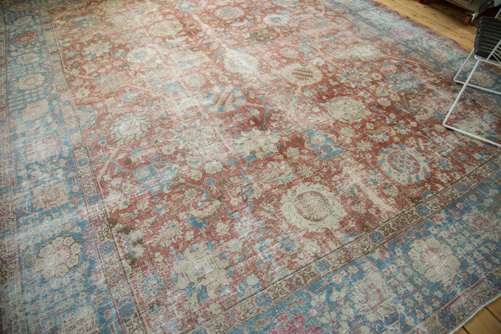 11x14 Vintage Distressed Tabriz Carpet - Image 15