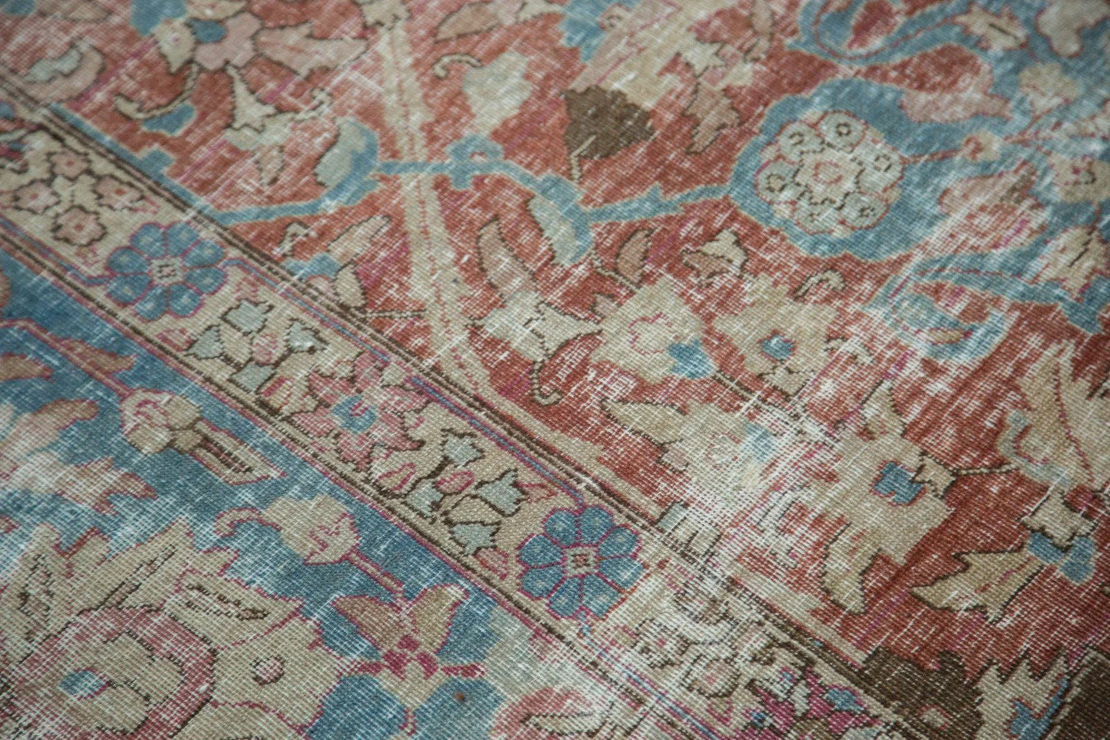 11x14 Vintage Distressed Tabriz Carpet - Image 19