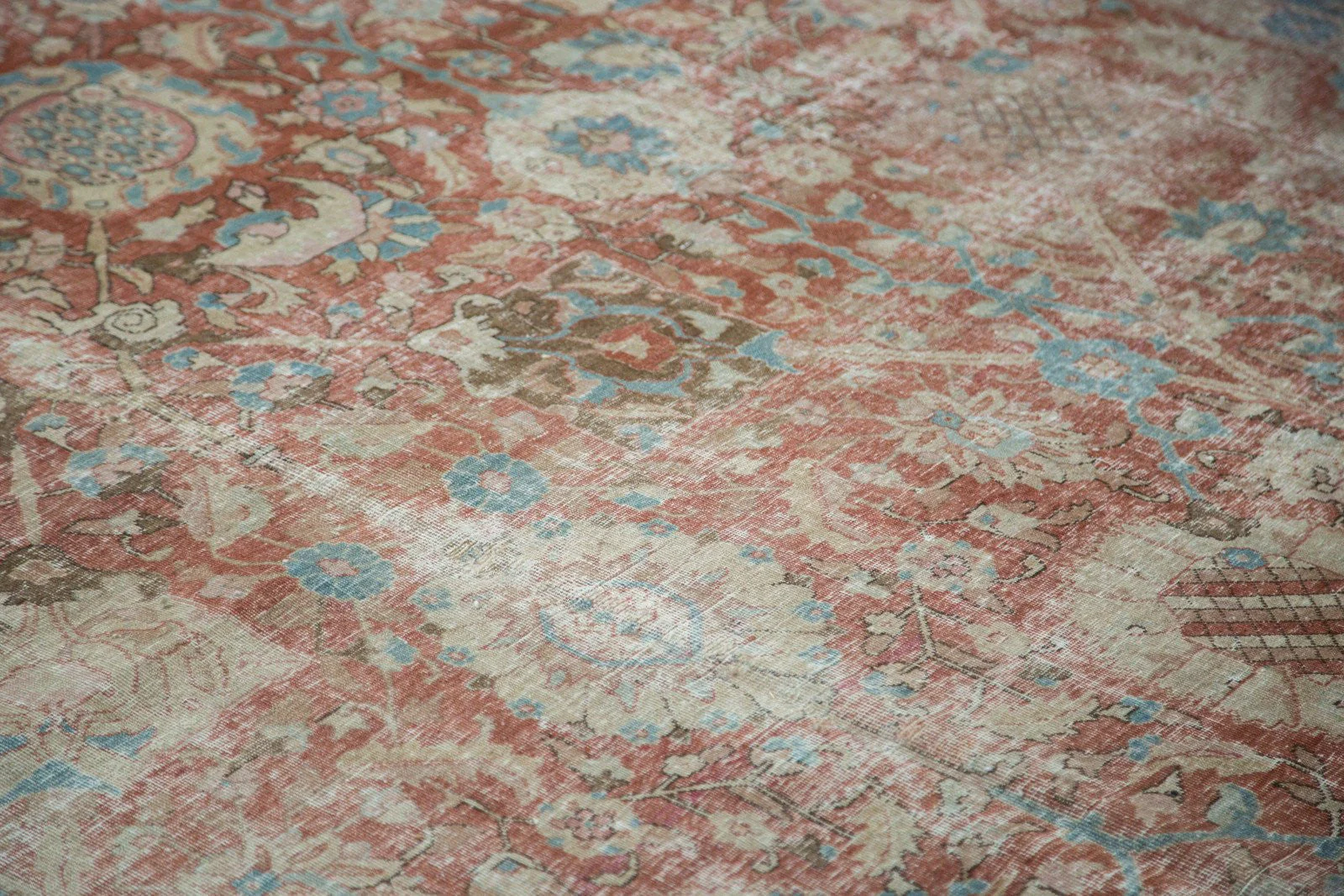 11x14 Vintage Distressed Tabriz Carpet - Image 20