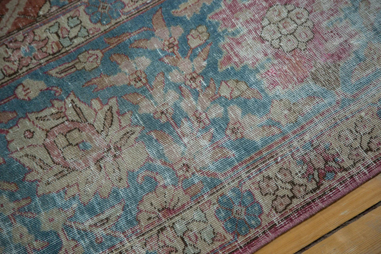 11x14 Vintage Distressed Tabriz Carpet - Image 5