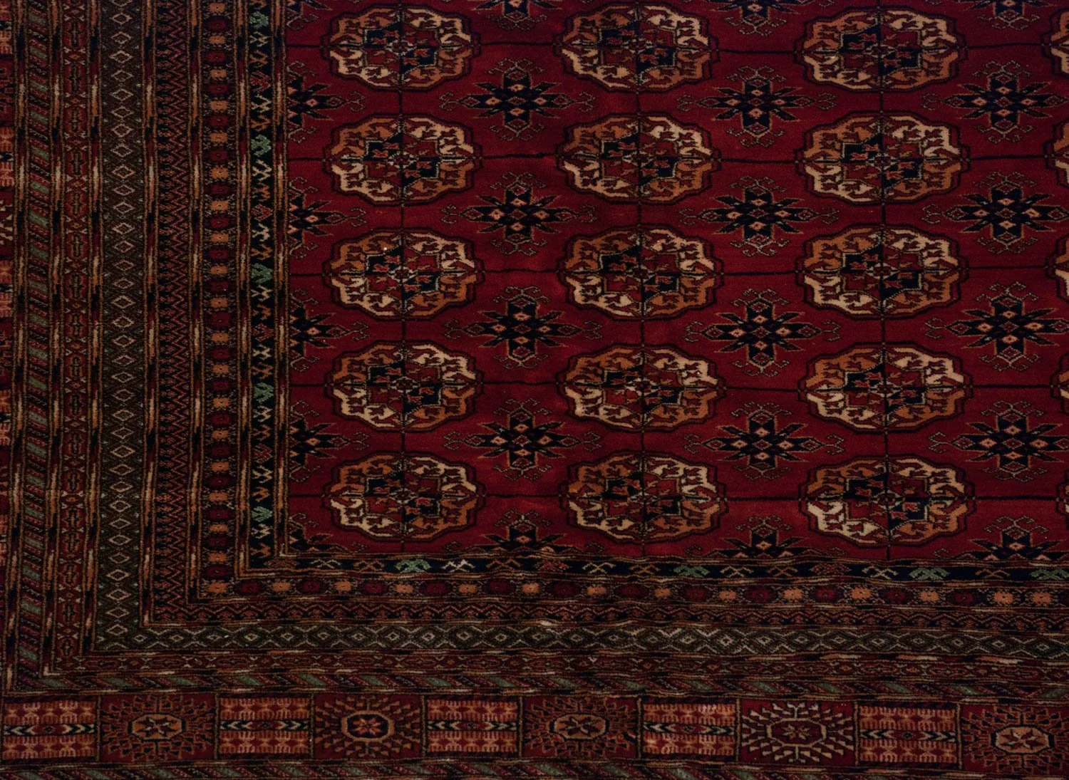 11x14 Vintage Fine Bokhara Carpet - Image 10