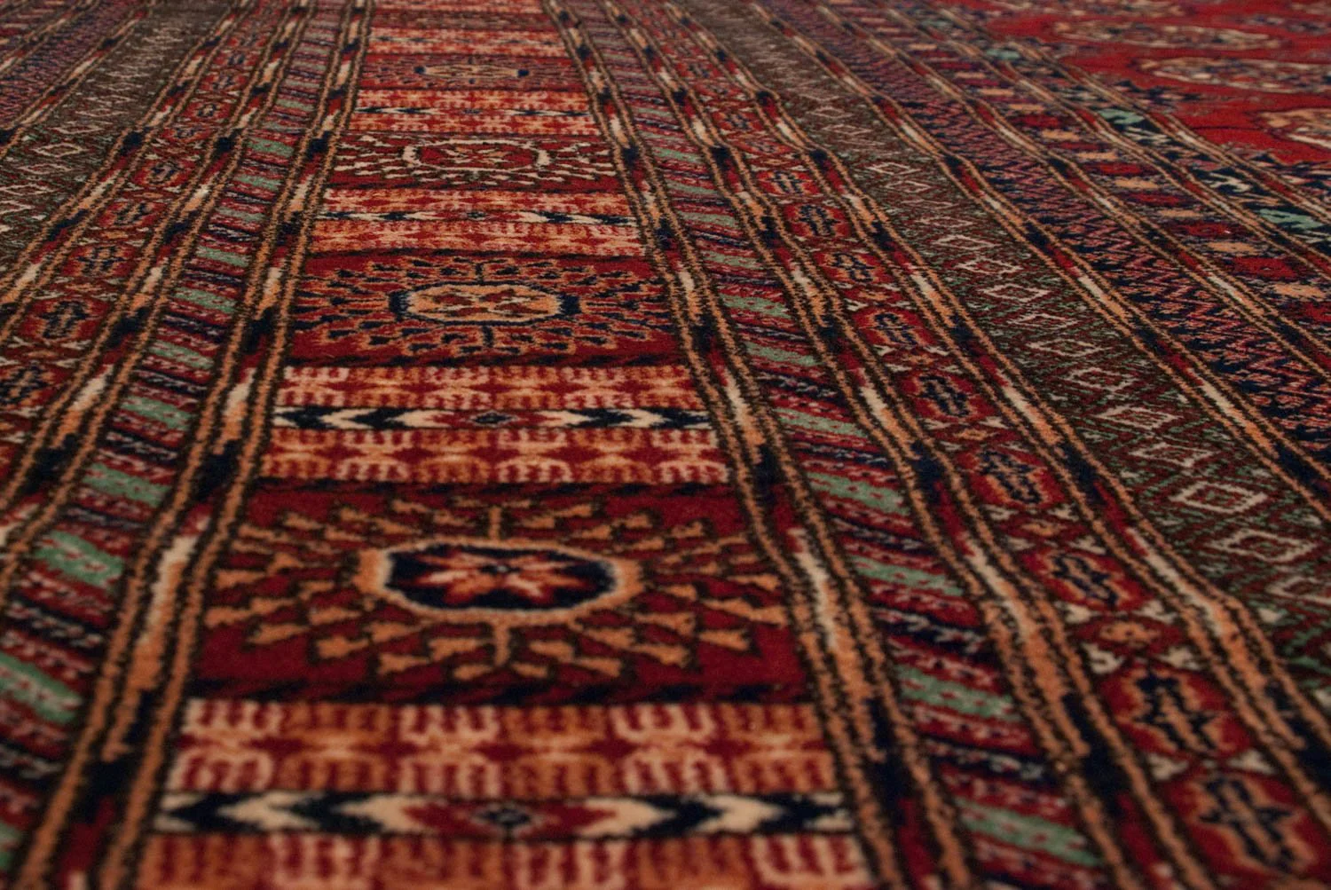 11x14 Vintage Fine Bokhara Carpet - Image 15