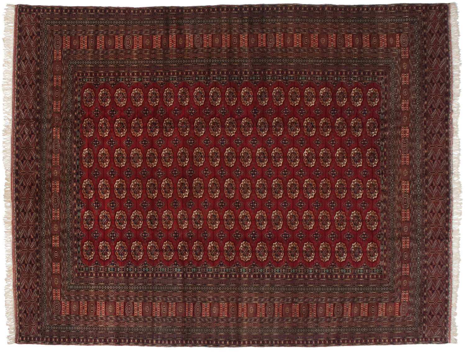 11x14 Vintage Fine Bokhara Carpet - Image 6