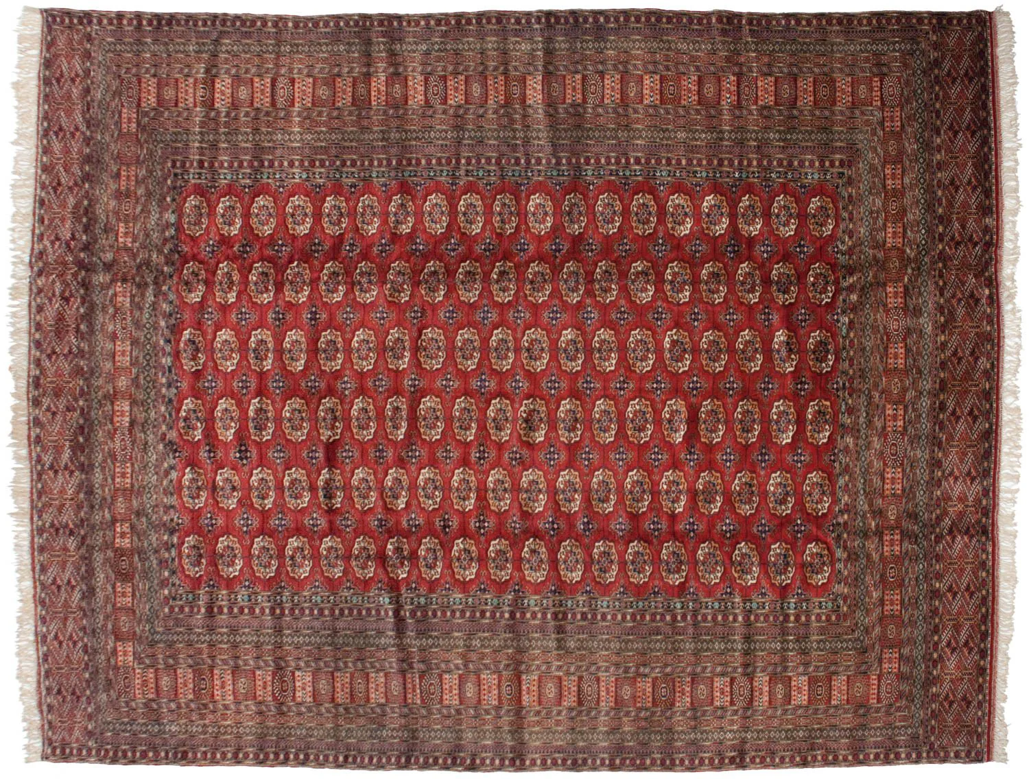11x14 Vintage Fine Bokhara Carpet - Image 8