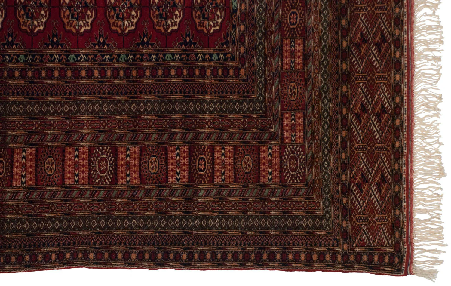 11x14 Vintage Fine Bokhara Carpet - Image 9