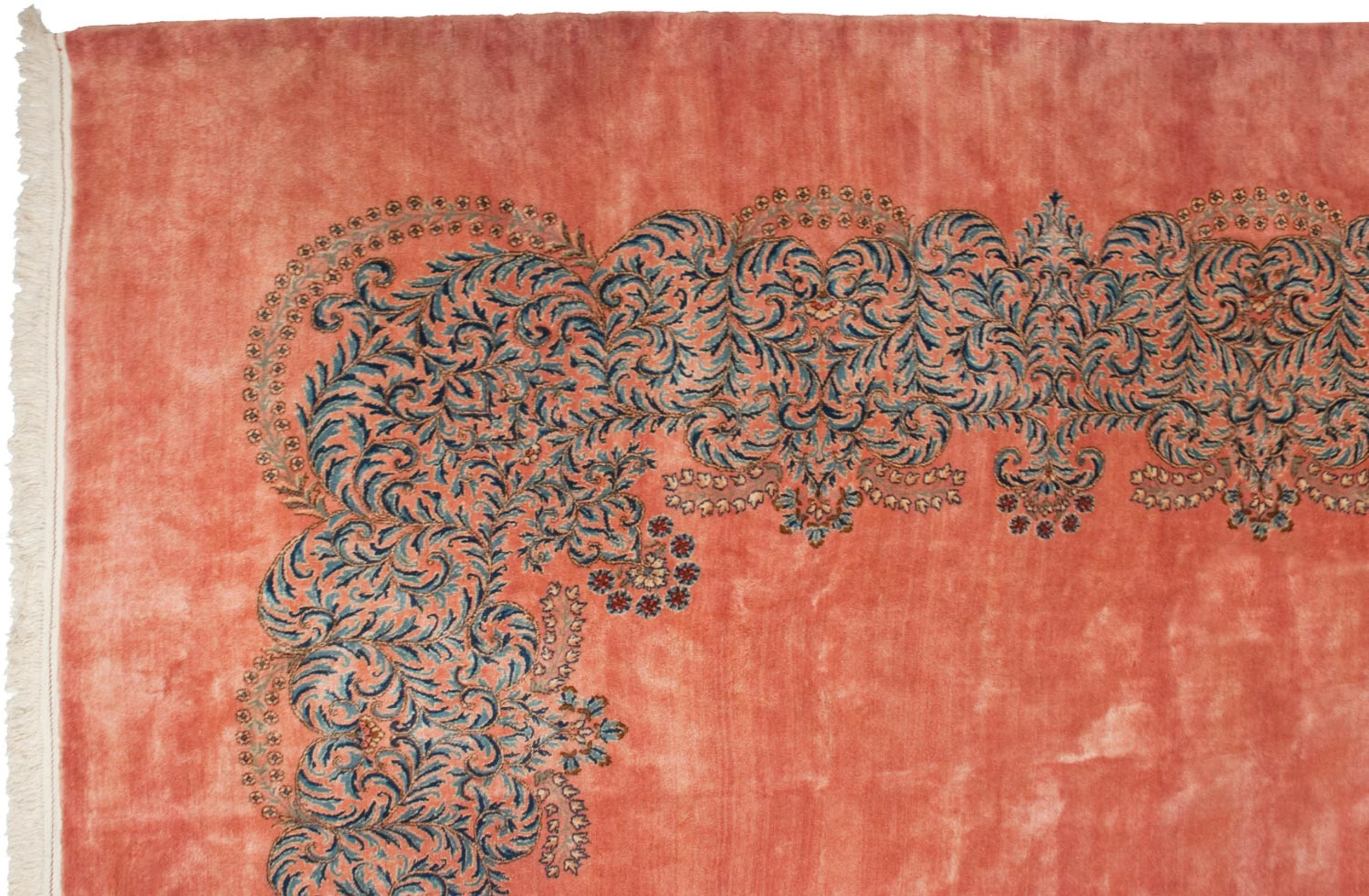 11x14 Vintage Fine Kerman Carpet - Image 4