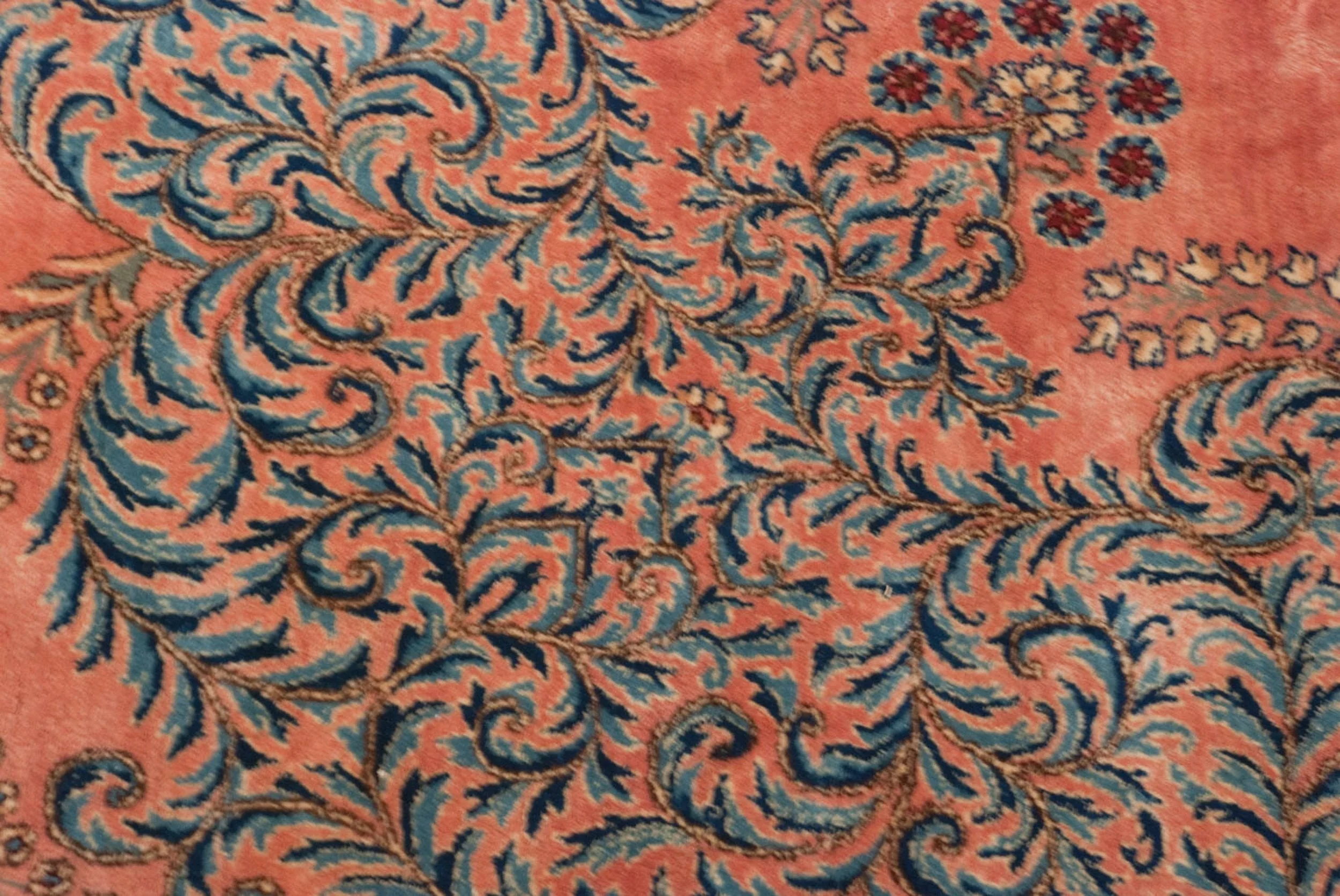 11x14 Vintage Fine Kerman Carpet - Image 5