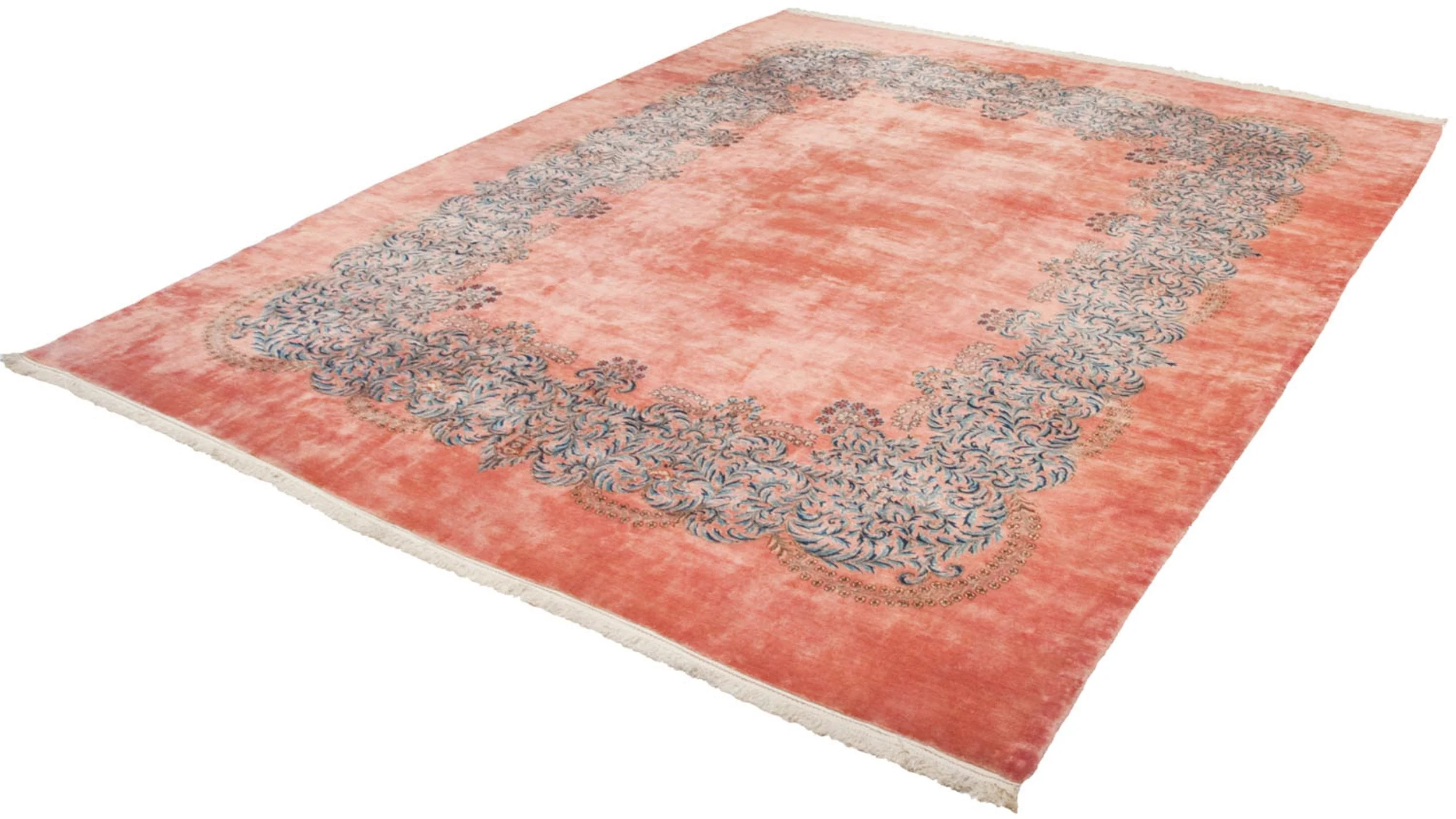 11x14 Vintage Fine Kerman Carpet - Image 7