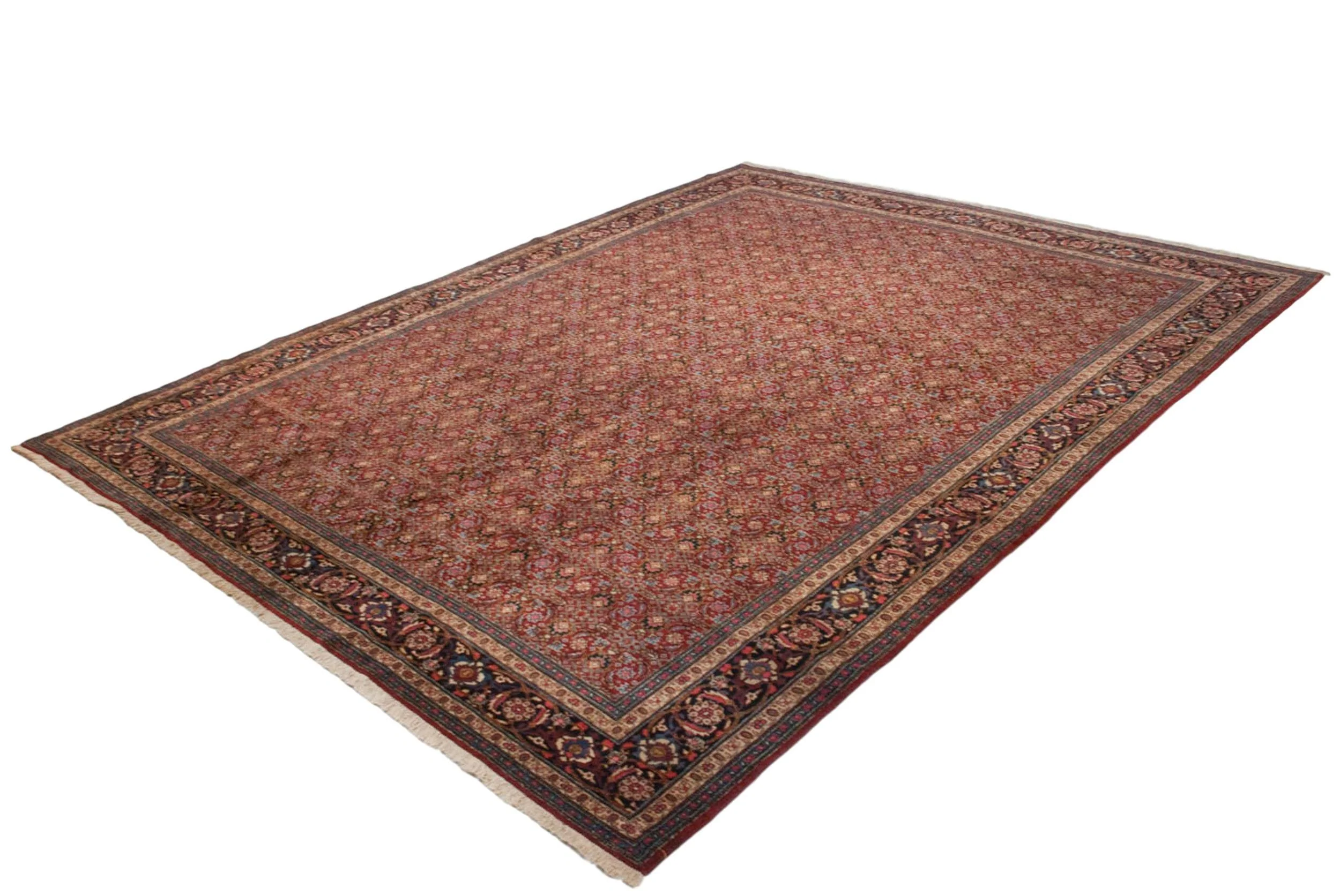 11x14 Vintage Tabriz Carpet - Image 5