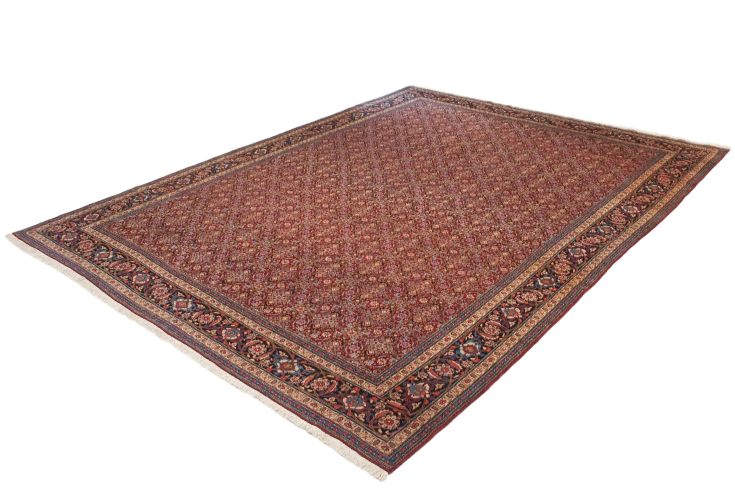 11x14 Vintage Tabriz Carpet - Image 6