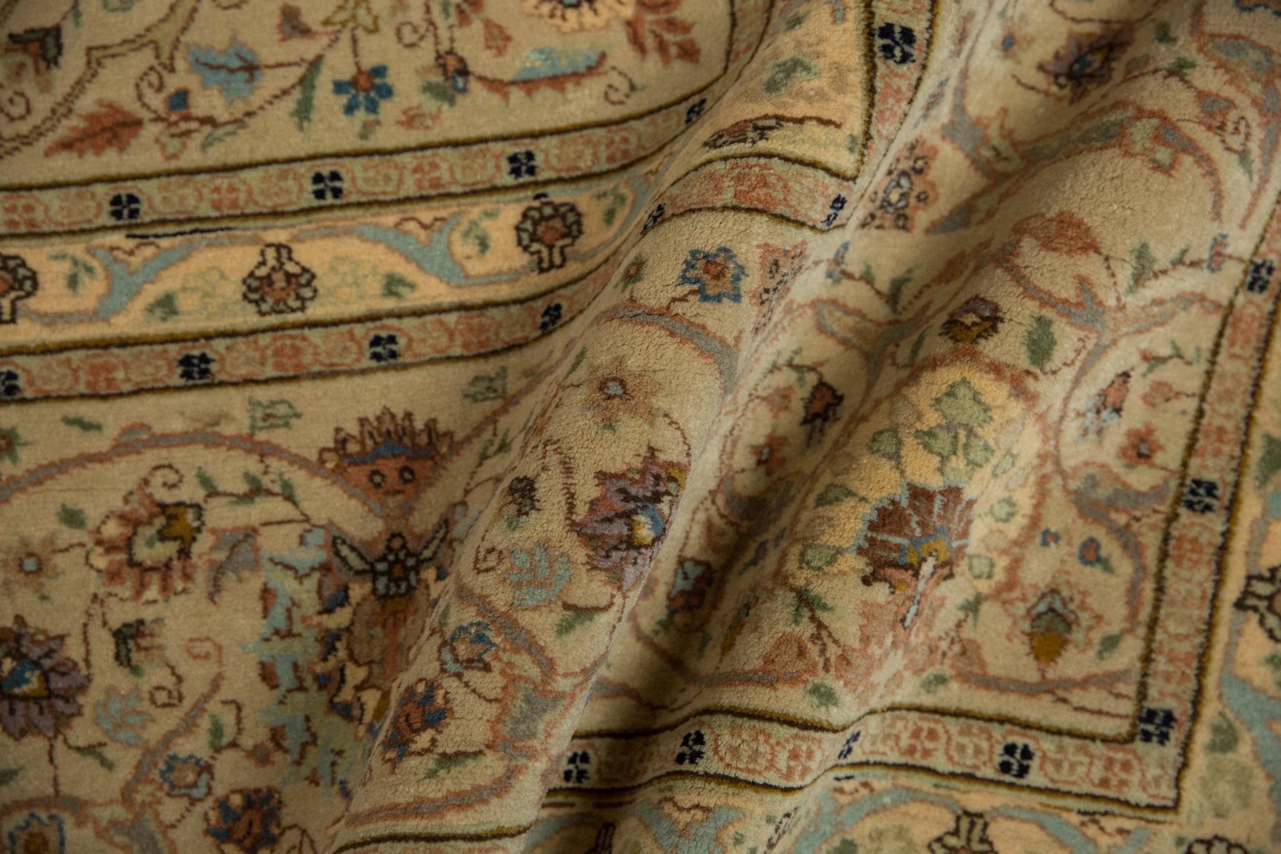 RESERVED 11x14 Vintage Tabriz Carpet - Image 11