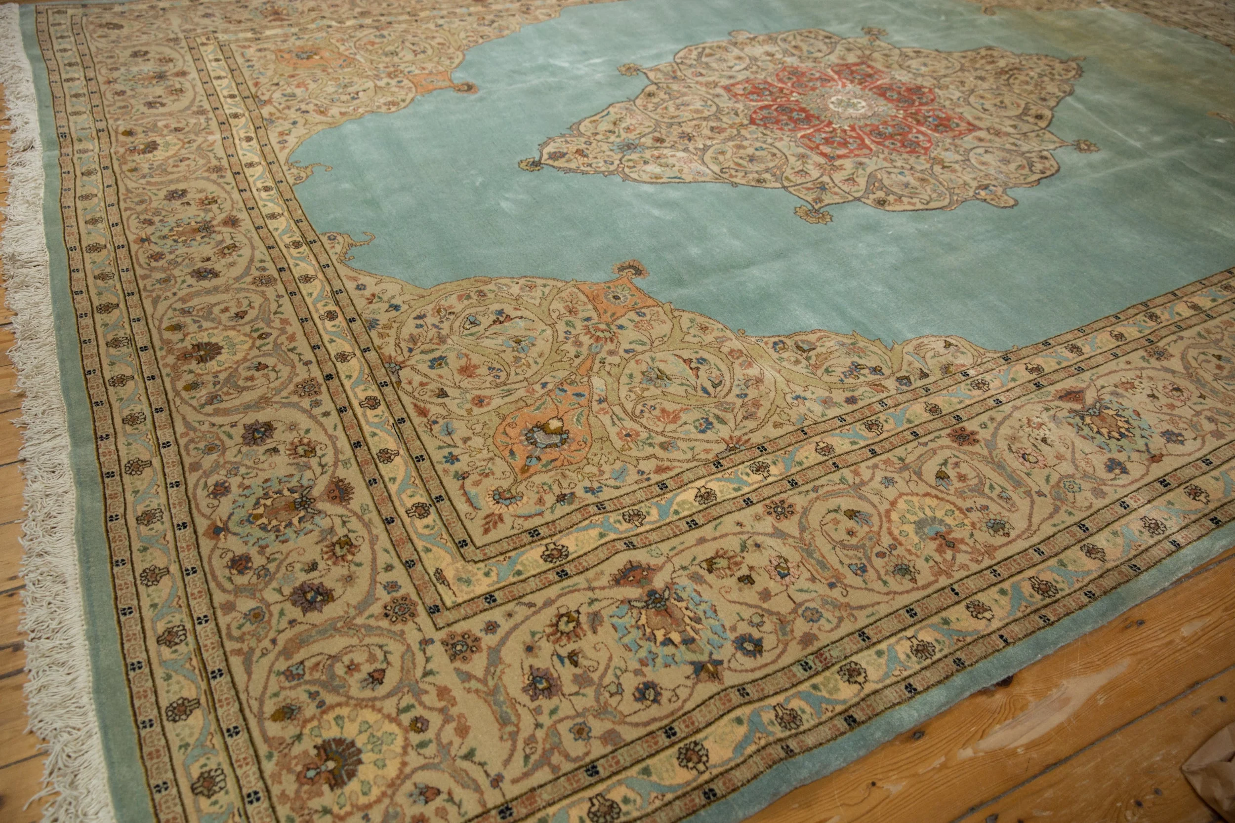 RESERVED 11x14 Vintage Tabriz Carpet - Image 4