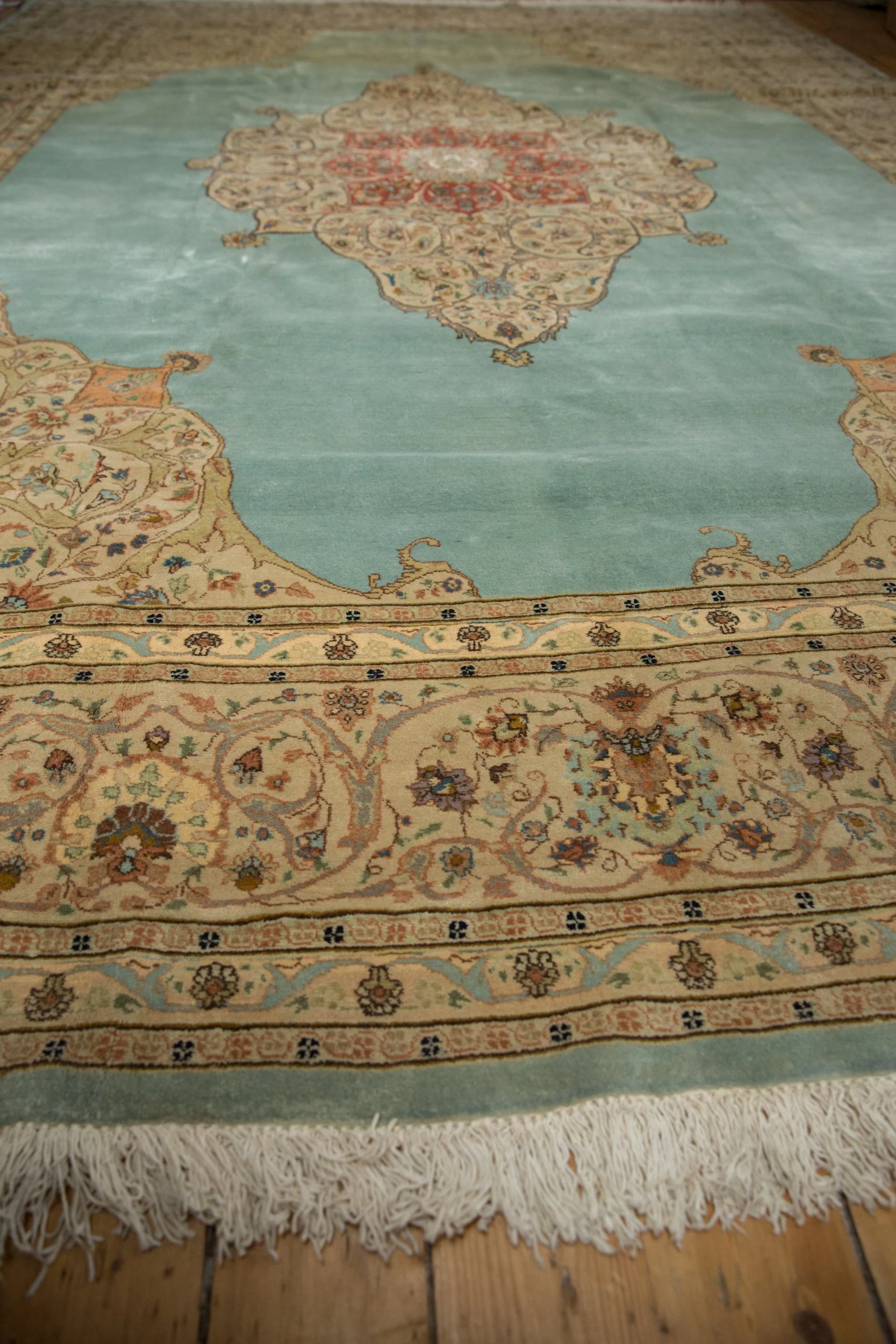 RESERVED 11x14 Vintage Tabriz Carpet - Image 5
