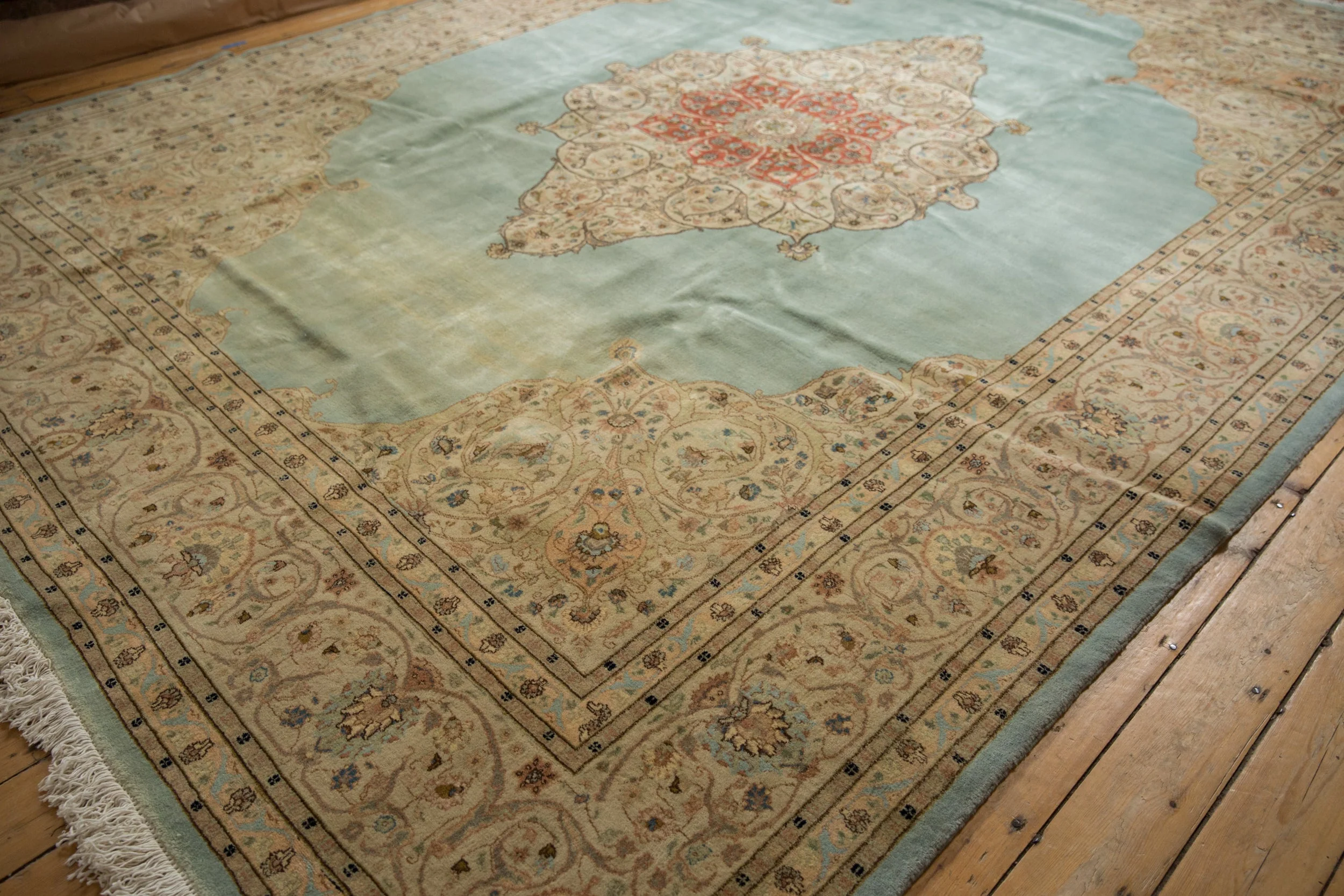 RESERVED 11x14 Vintage Tabriz Carpet - Image 7