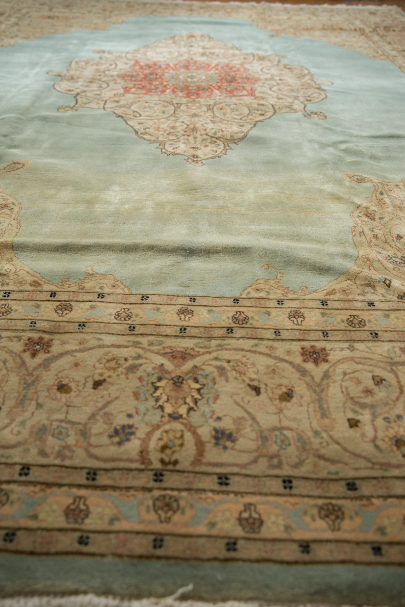 RESERVED 11x14 Vintage Tabriz Carpet - Image 8