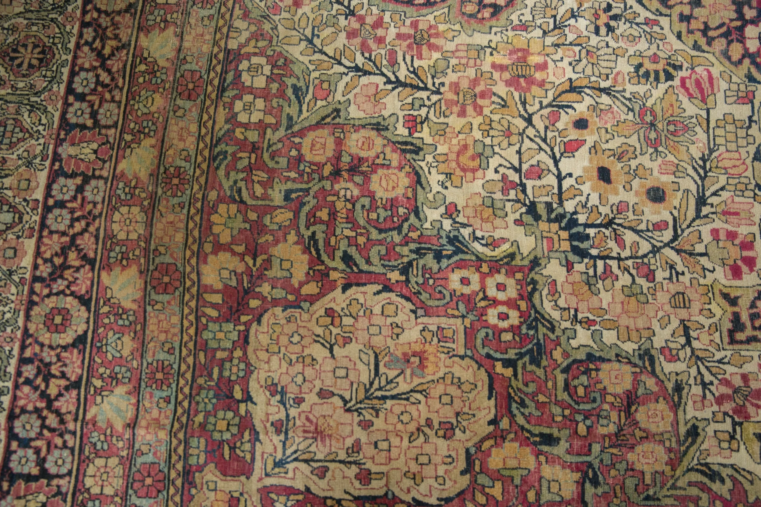 11x15 Antique Kermanshah Carpet - Image 11
