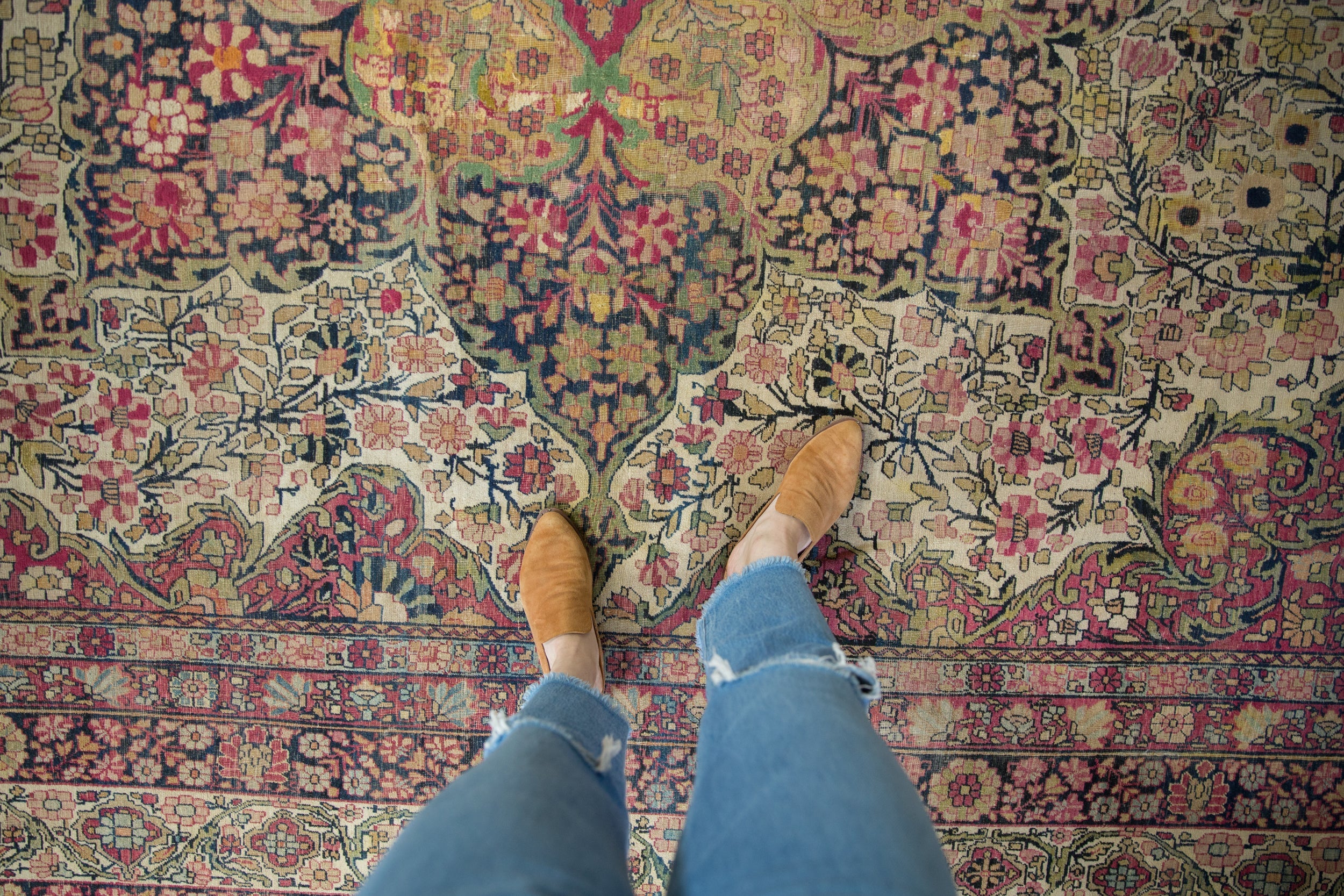 11x15 Antique Kermanshah Carpet - Image 2