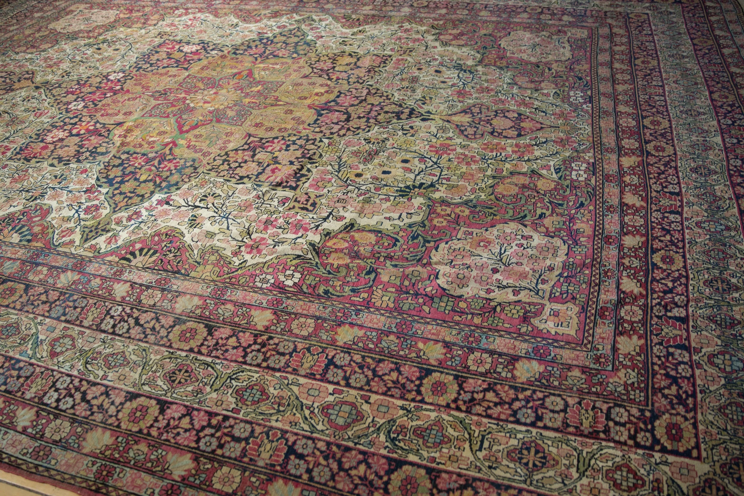 11x15 Antique Kermanshah Carpet - Image 9