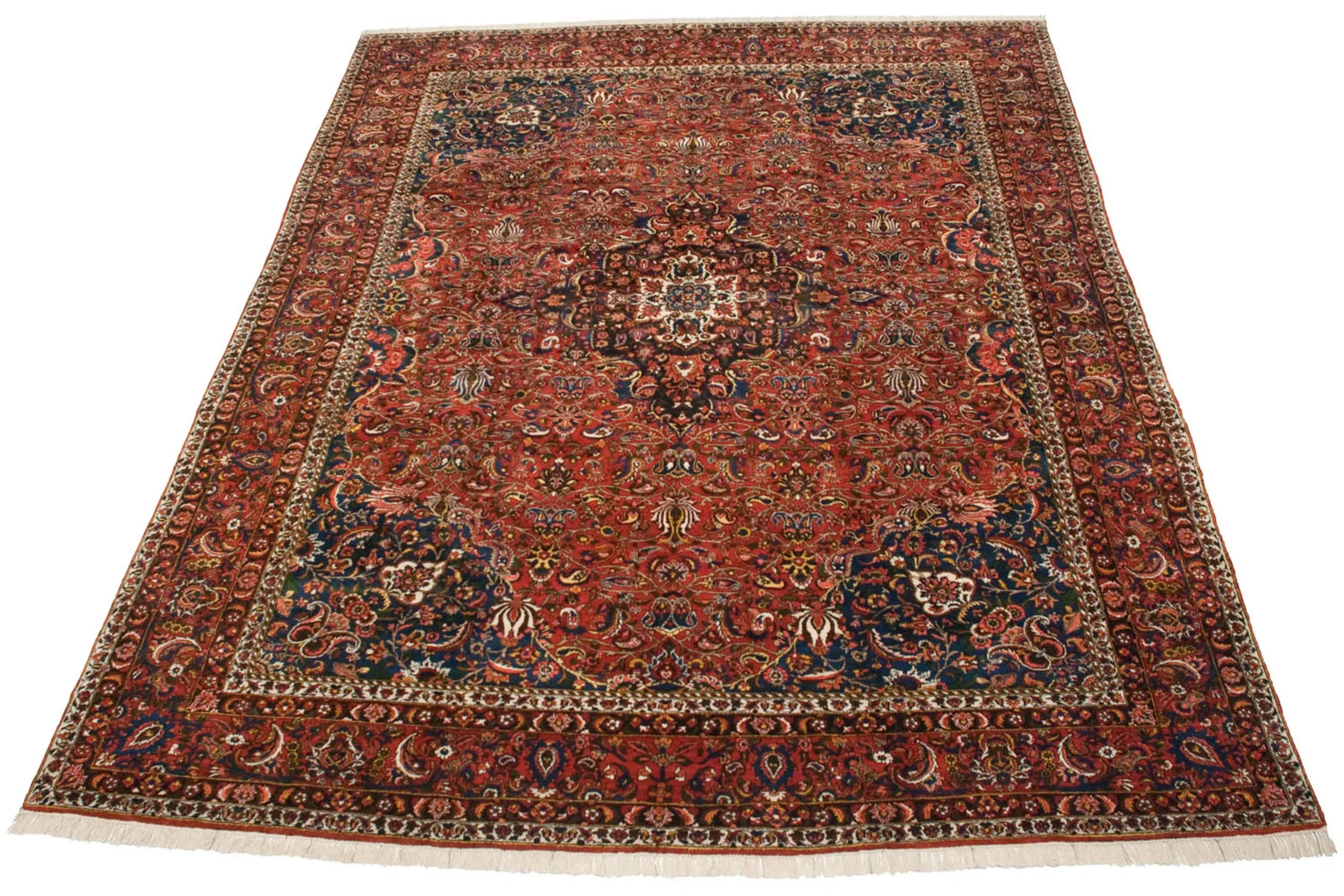 11x15 Vintage Bakhtiari Carpet - Image 10