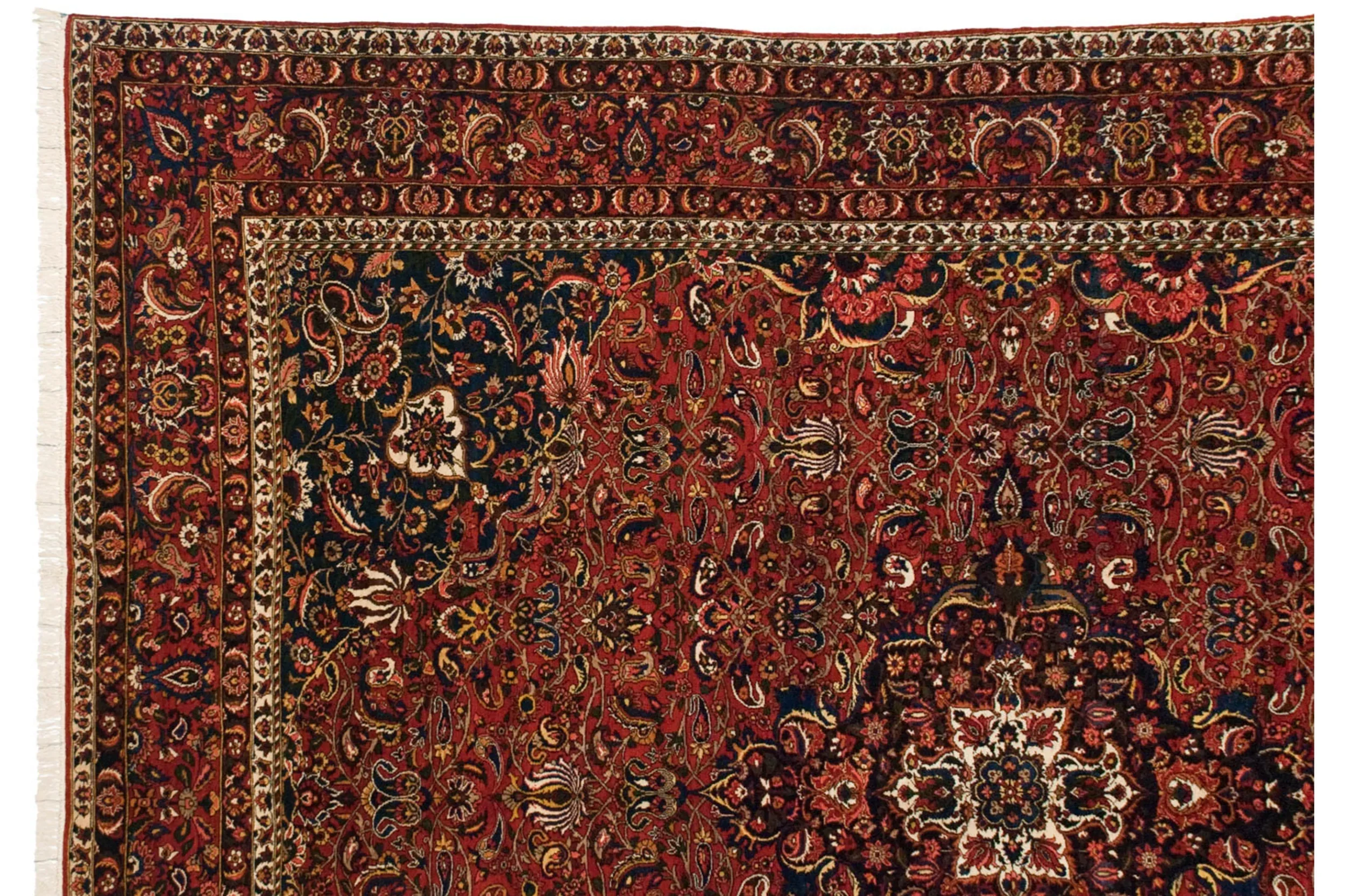 11x15 Vintage Bakhtiari Carpet - Image 12