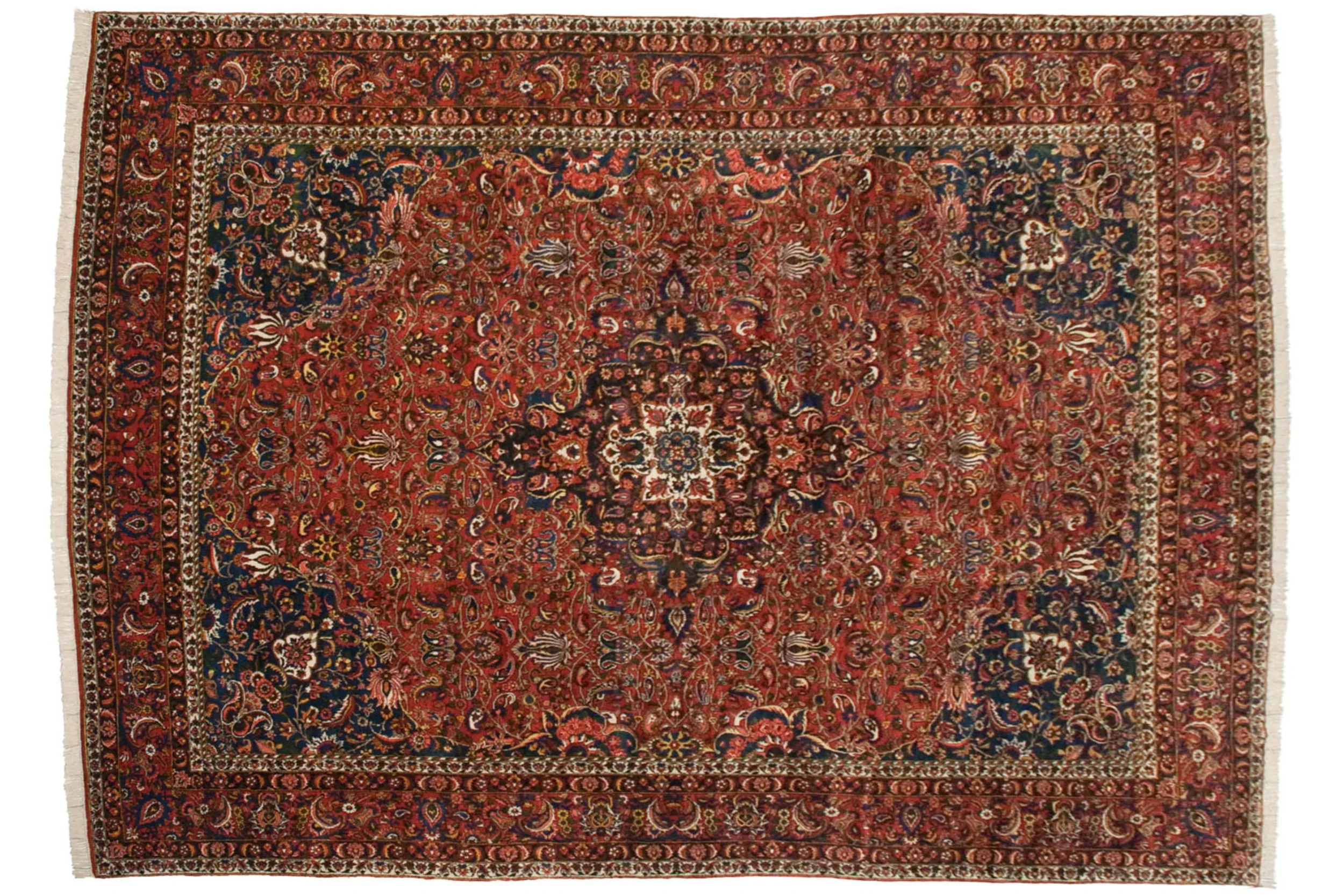 11x15 Vintage Bakhtiari Carpet - Image 2