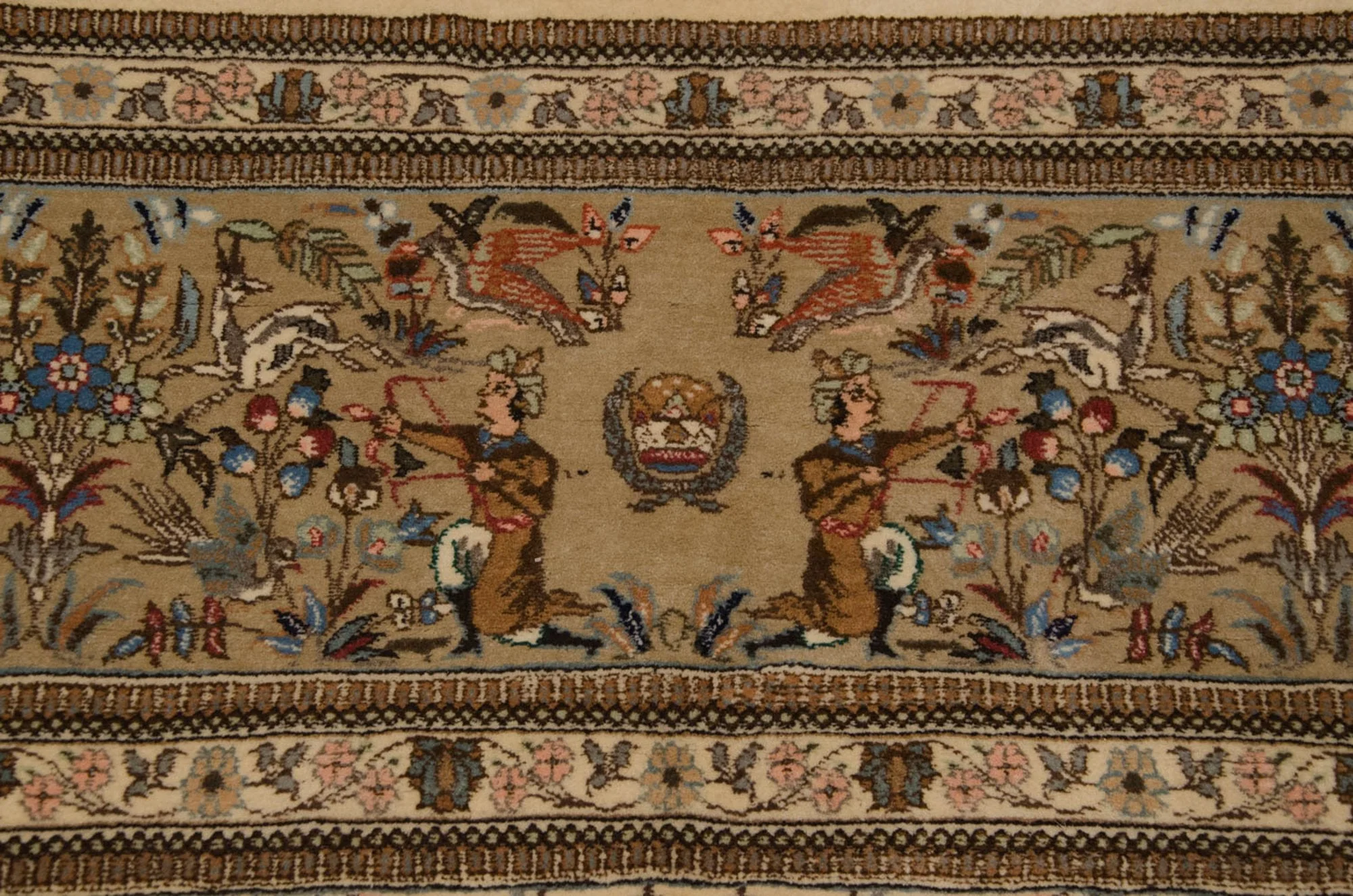 11x15 Vintage Tabriz Carpet - Image 6