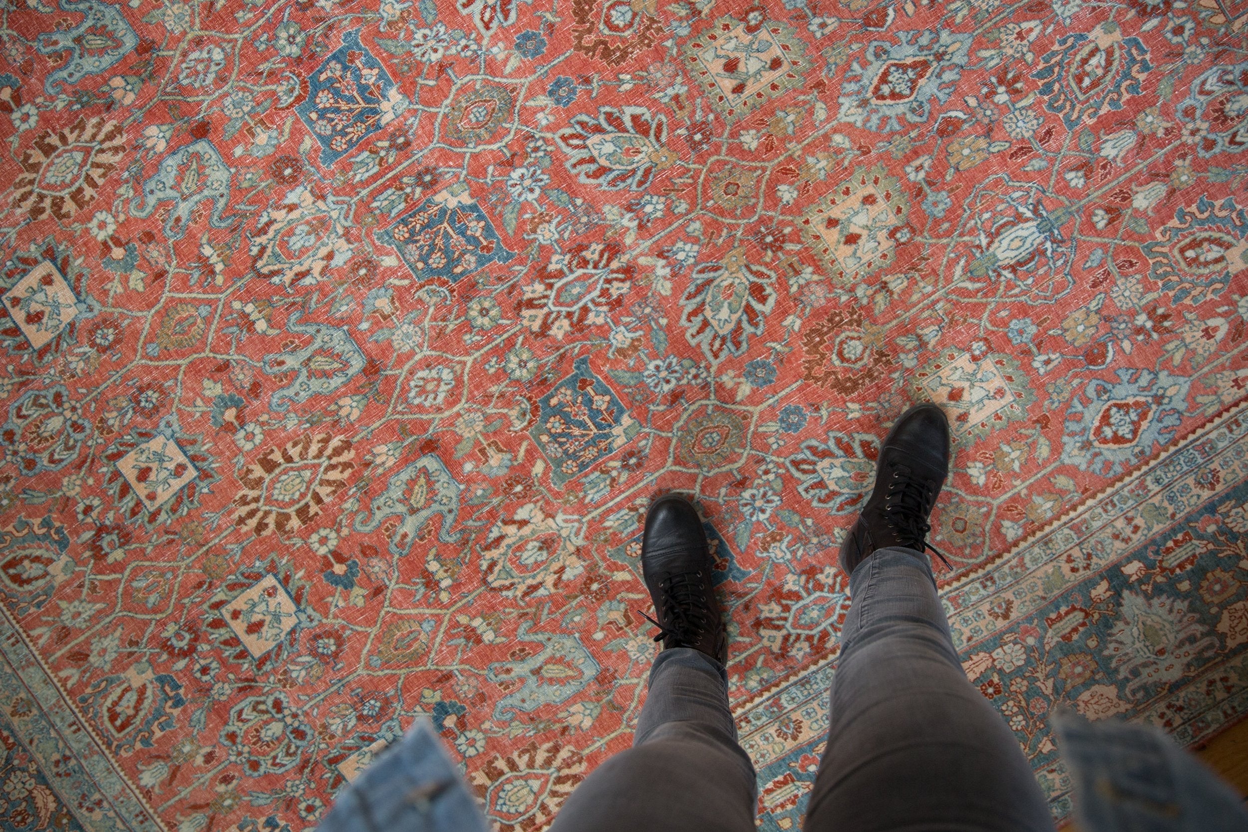 11x18 Vintage Distressed Bijar Carpet - Image 2