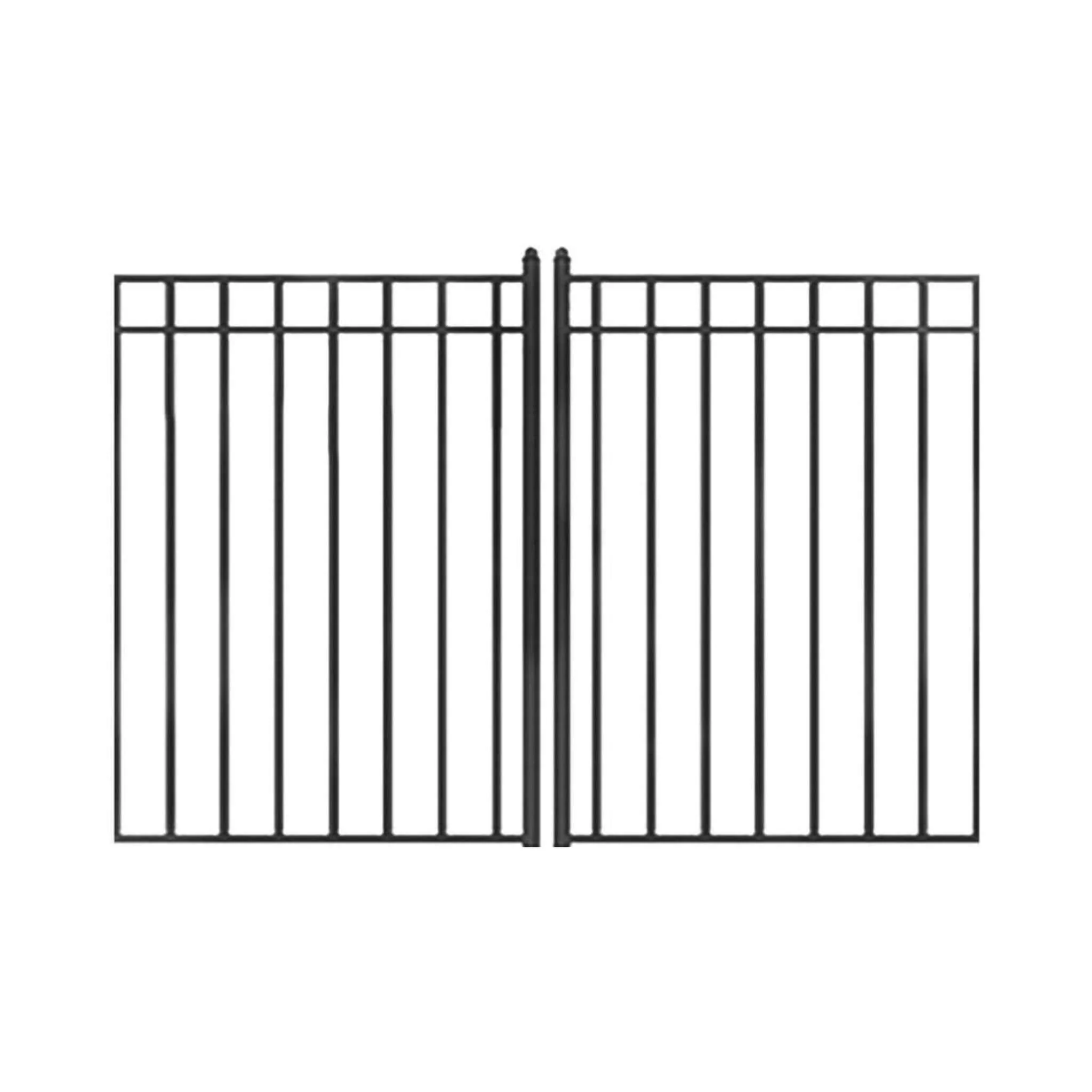 [12-18FT] Heavy-Duty Madrid-Style Premium Steel Dual-Swing Driveway Gate (SAK38546) - Image 4