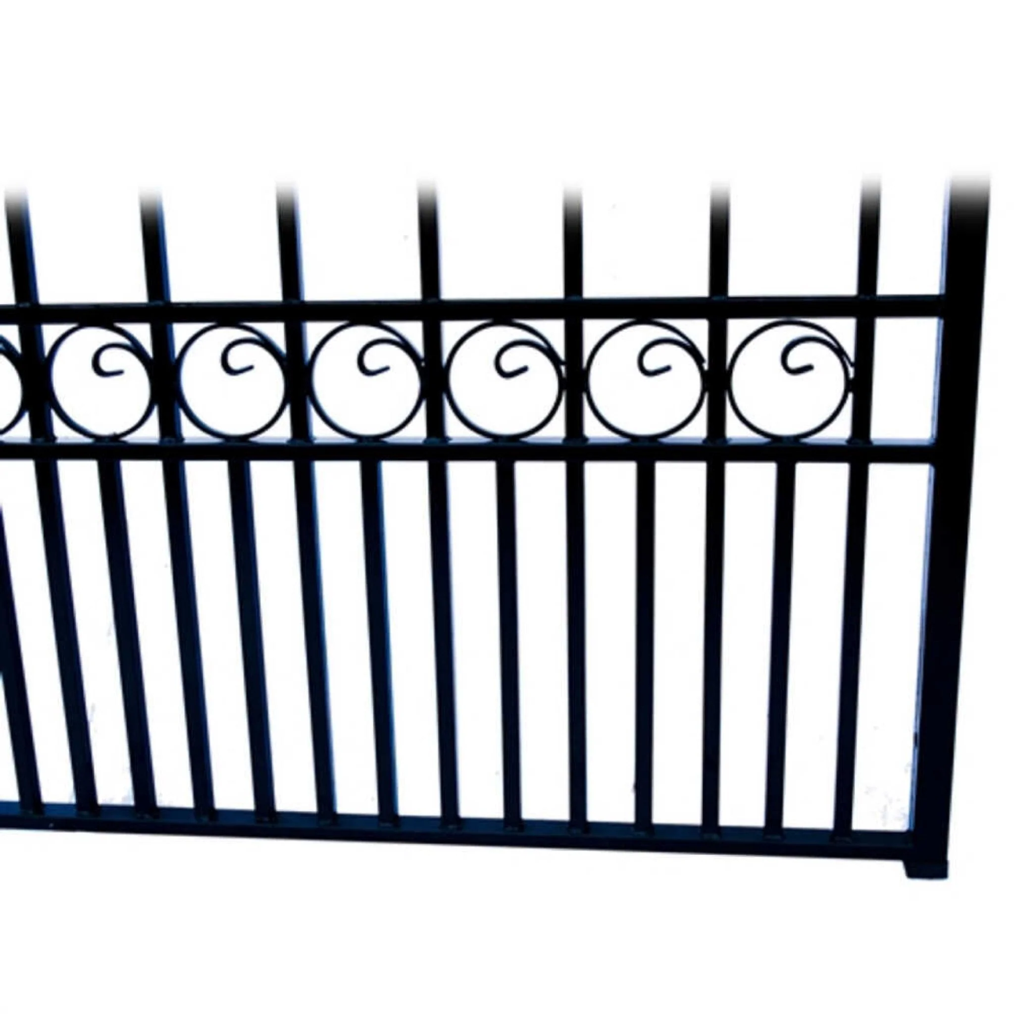 [12-18FT] Heavy-Duty Paris-Style Steel Premium Dual-Swing Driveway Gate (SAK97031) - Image 11