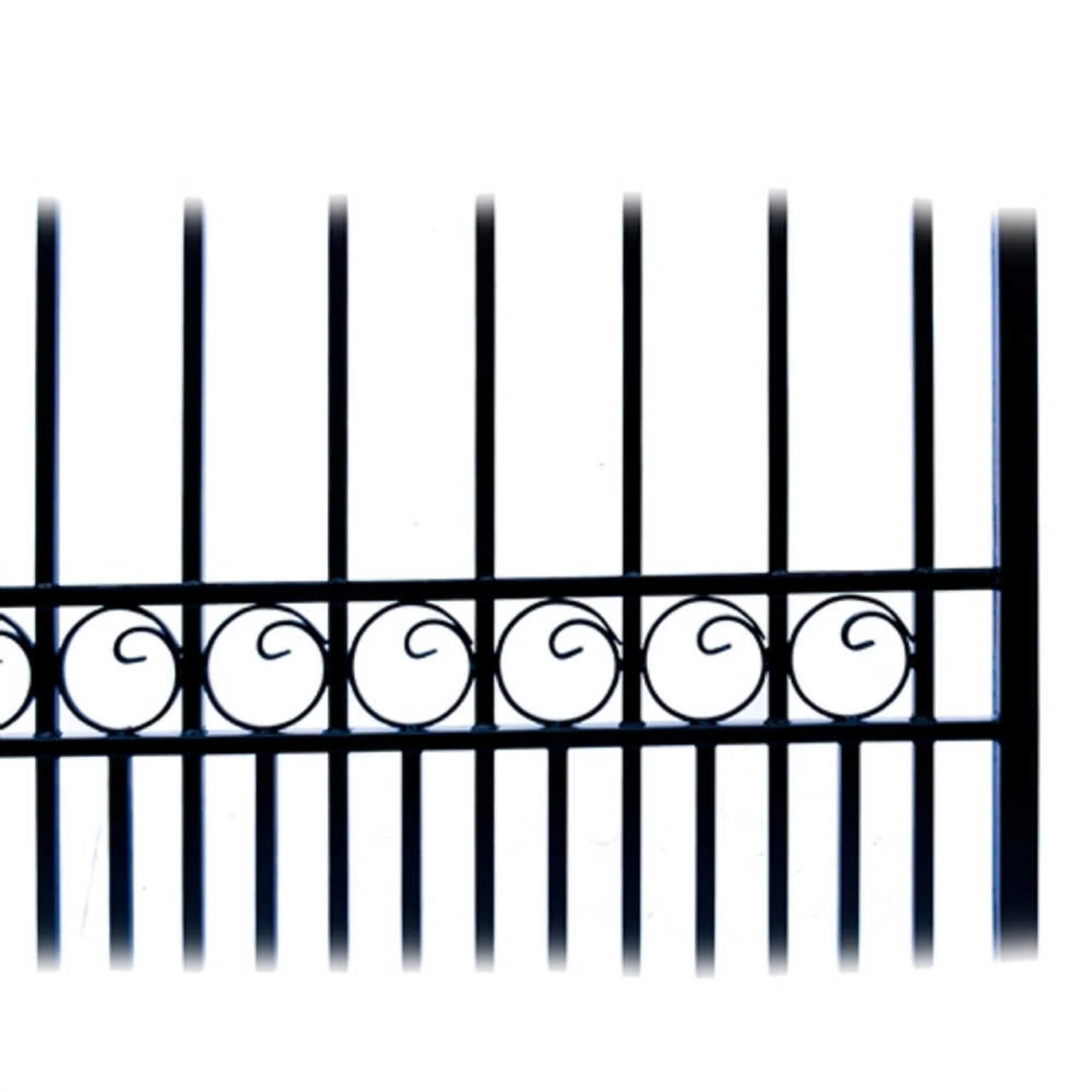 [12-18FT] Heavy-Duty Paris-Style Steel Premium Dual-Swing Driveway Gate (SAK97031) - Image 12