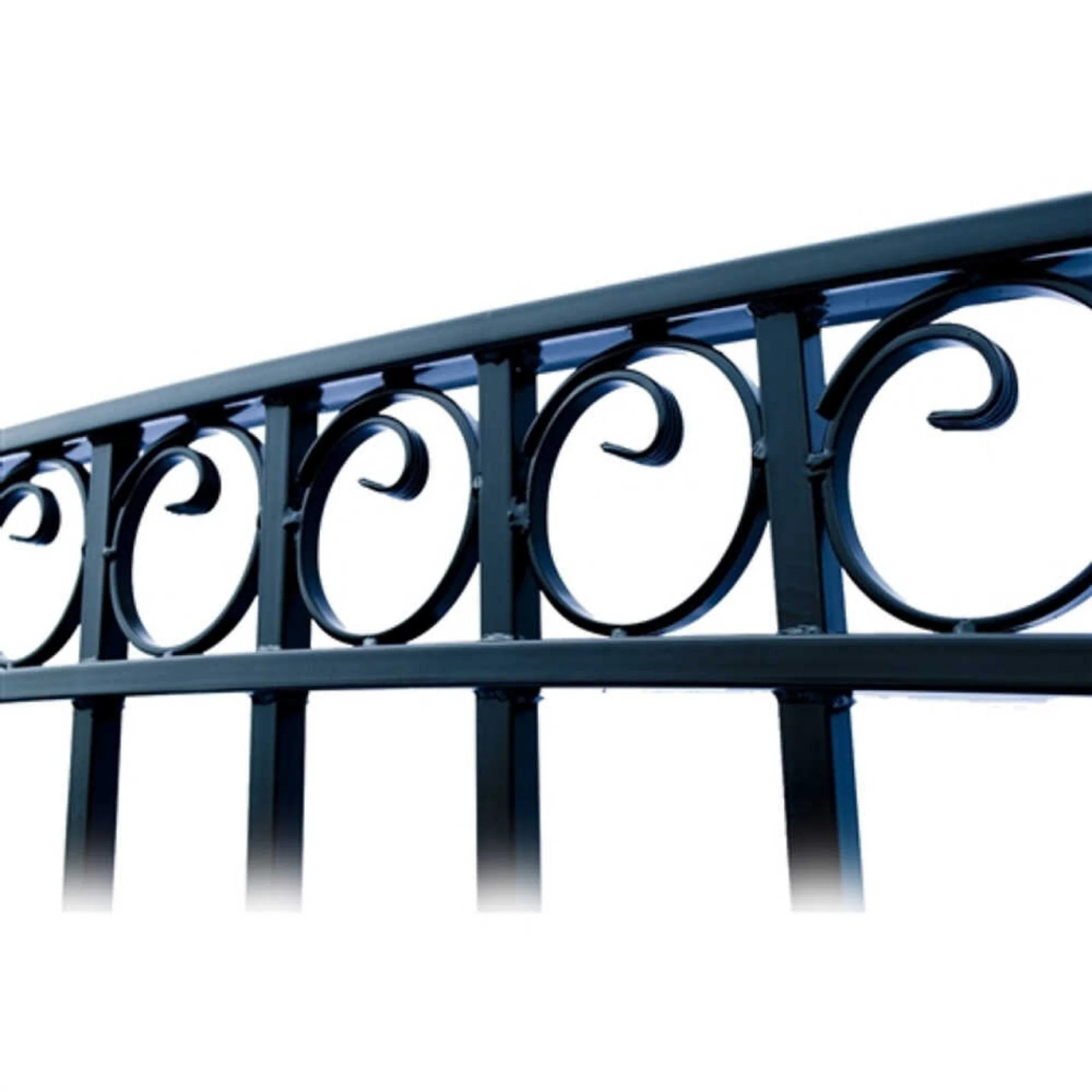 [12-18FT] Heavy-Duty Paris-Style Steel Premium Dual-Swing Driveway Gate (SAK97031) - Image 15