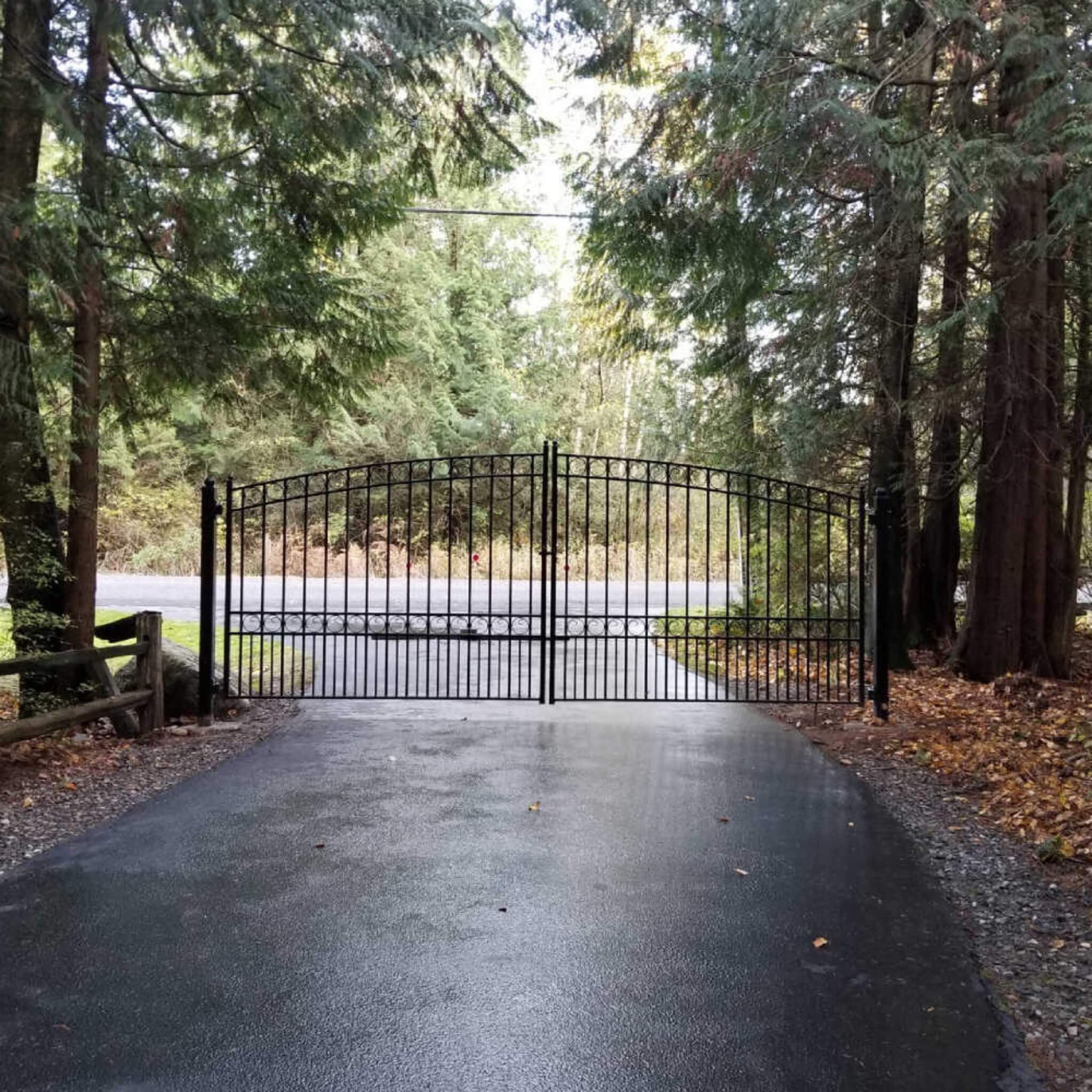 [12-18FT] Heavy-Duty Paris-Style Steel Premium Dual-Swing Driveway Gate (SAK97031) - Image 4