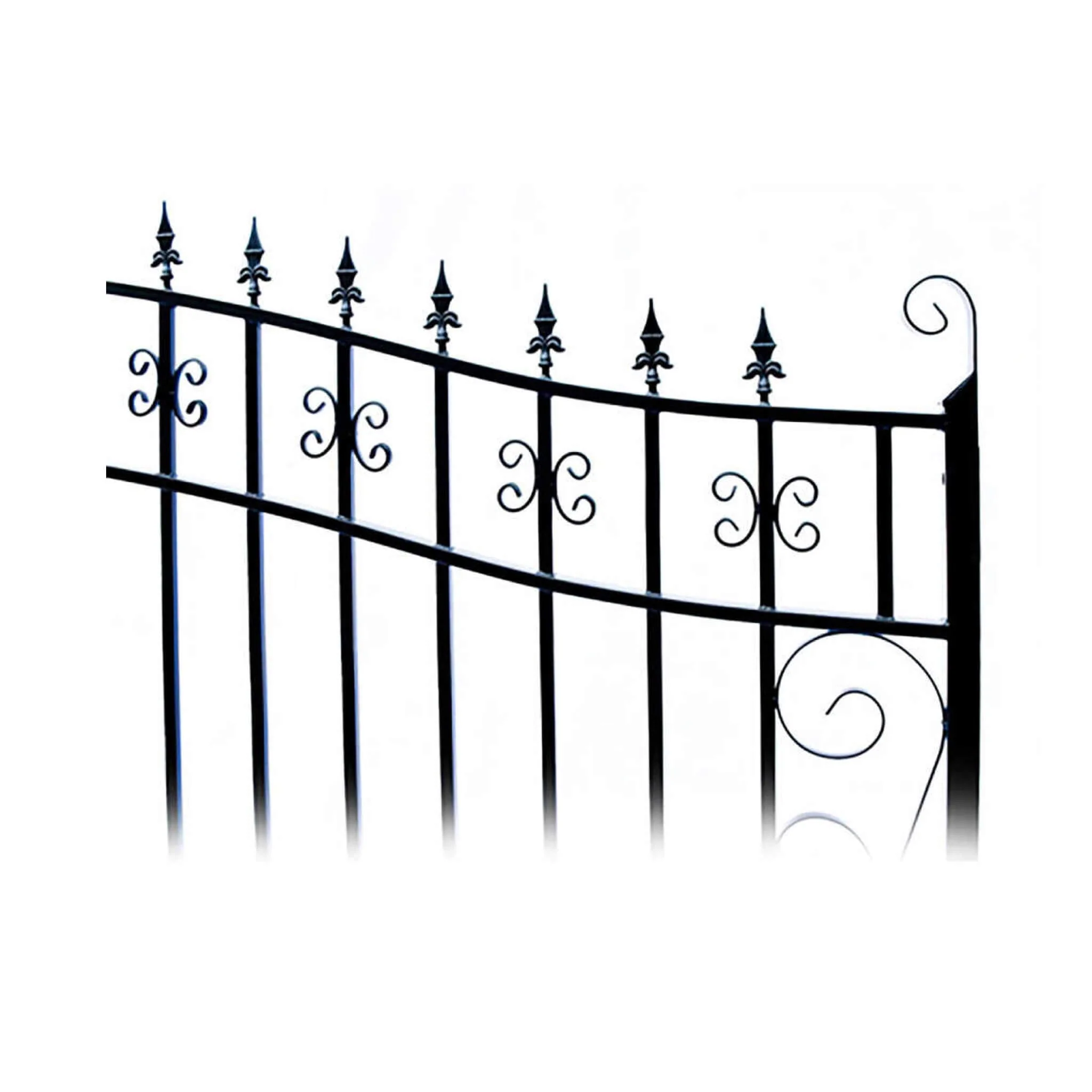 [12-18FT] Heavy-Duty Venice-Style Steel Dual-Swing Driveway Gate (SAK68025) - Image 6