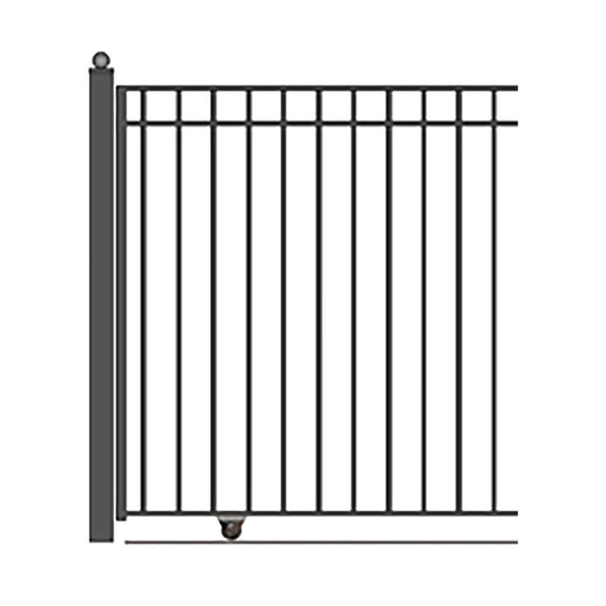 [12-30FT] Heavy-Duty Madrid-Style Premium Steel Sliding Driveway Gate (SAK23857) - Image 9