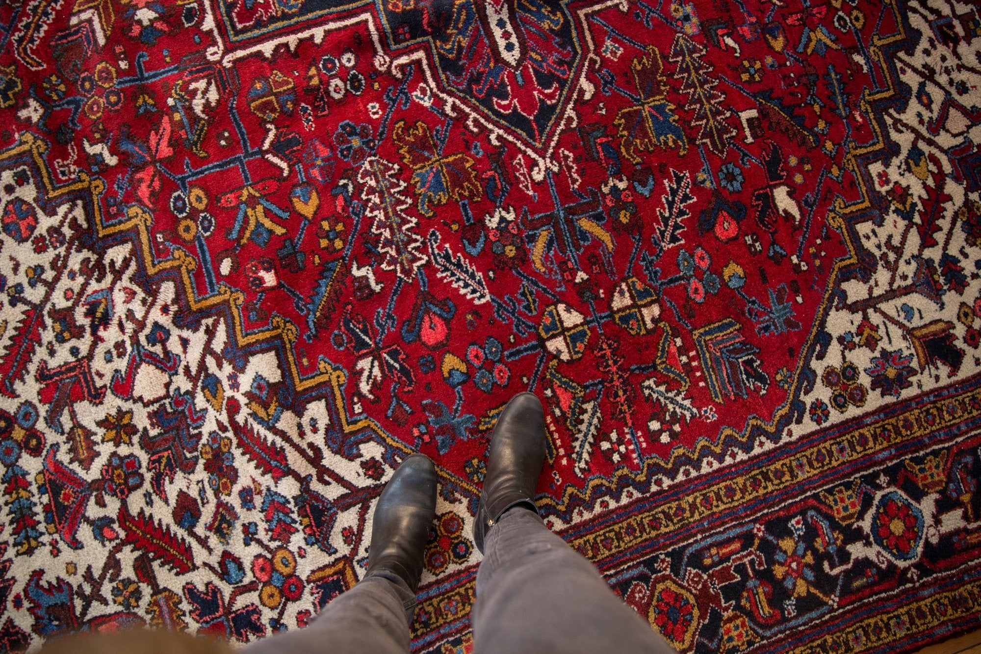 12.5x12.5 Vintage Mehrivan Square Carpet - Image 2