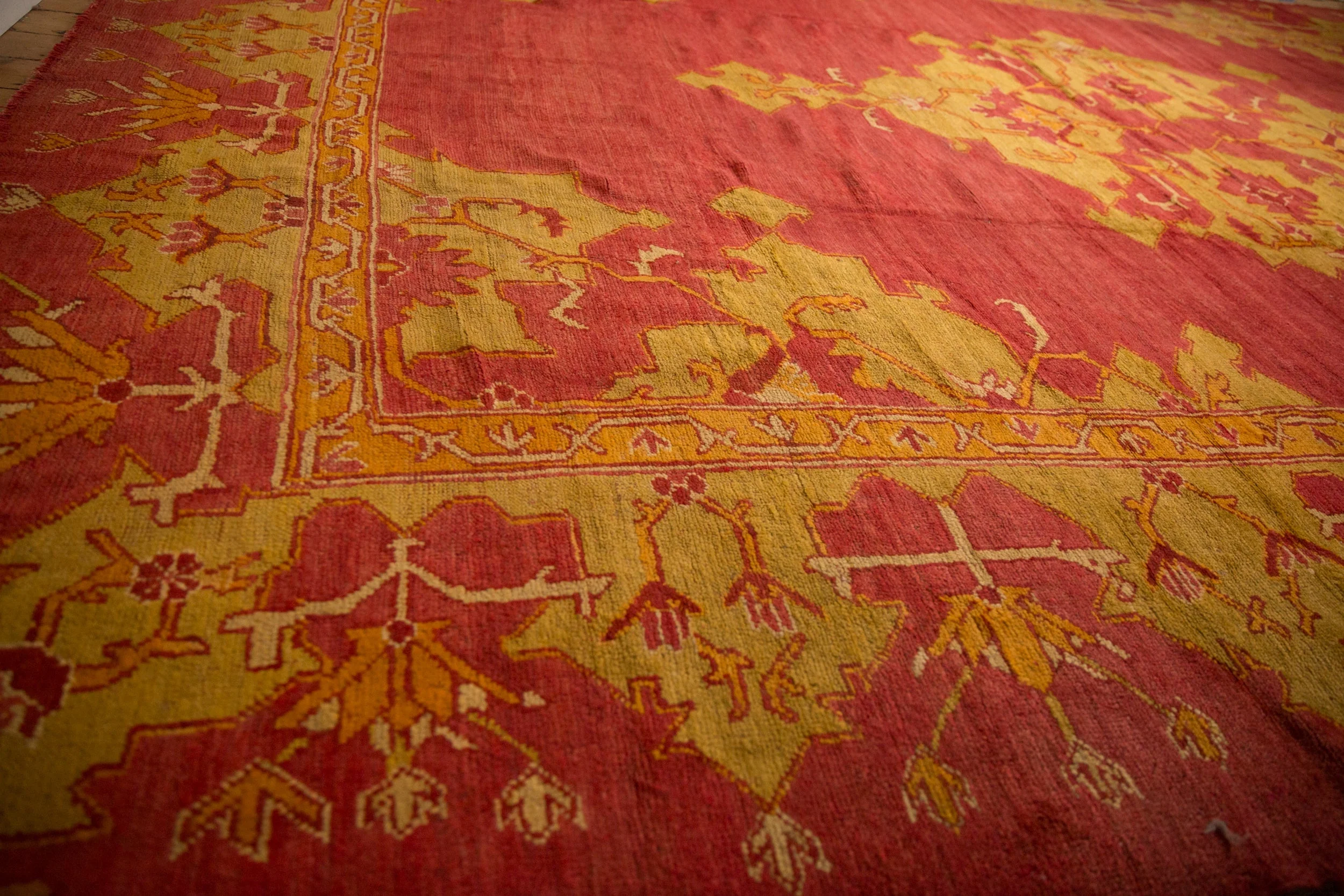 12.5x18 Antique Oushak Carpet - Image 12