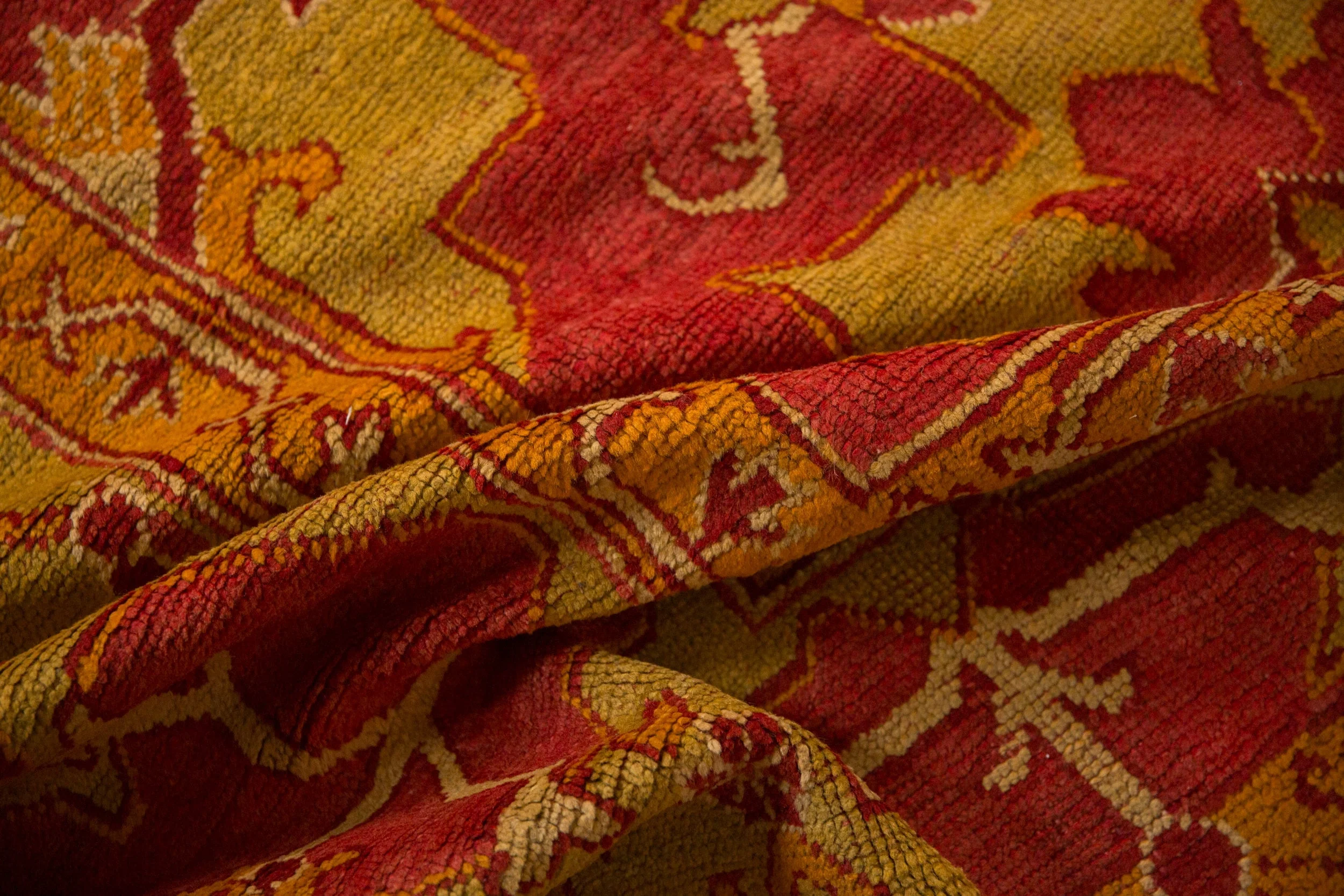 12.5x18 Antique Oushak Carpet - Image 13