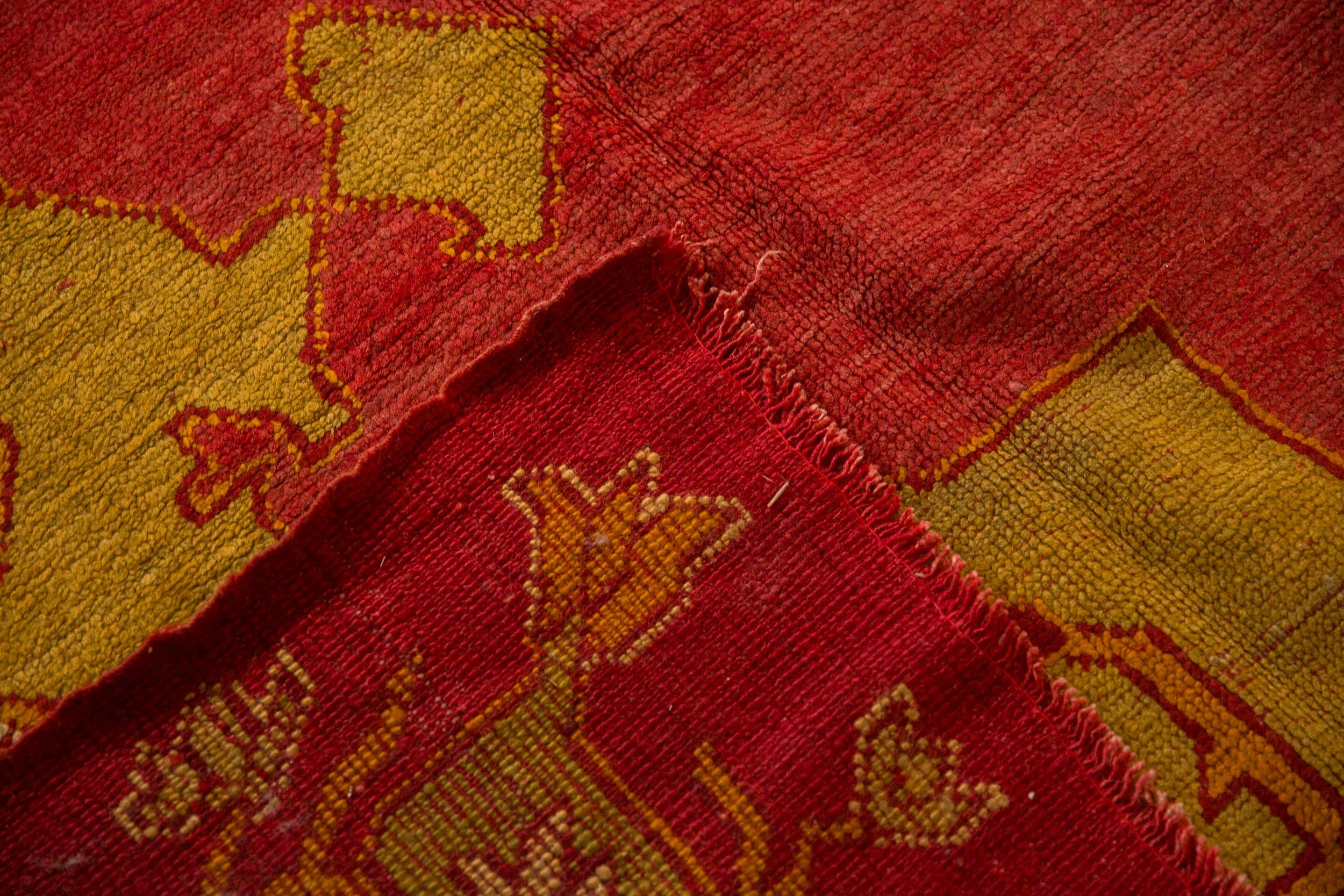 12.5x18 Antique Oushak Carpet - Image 14