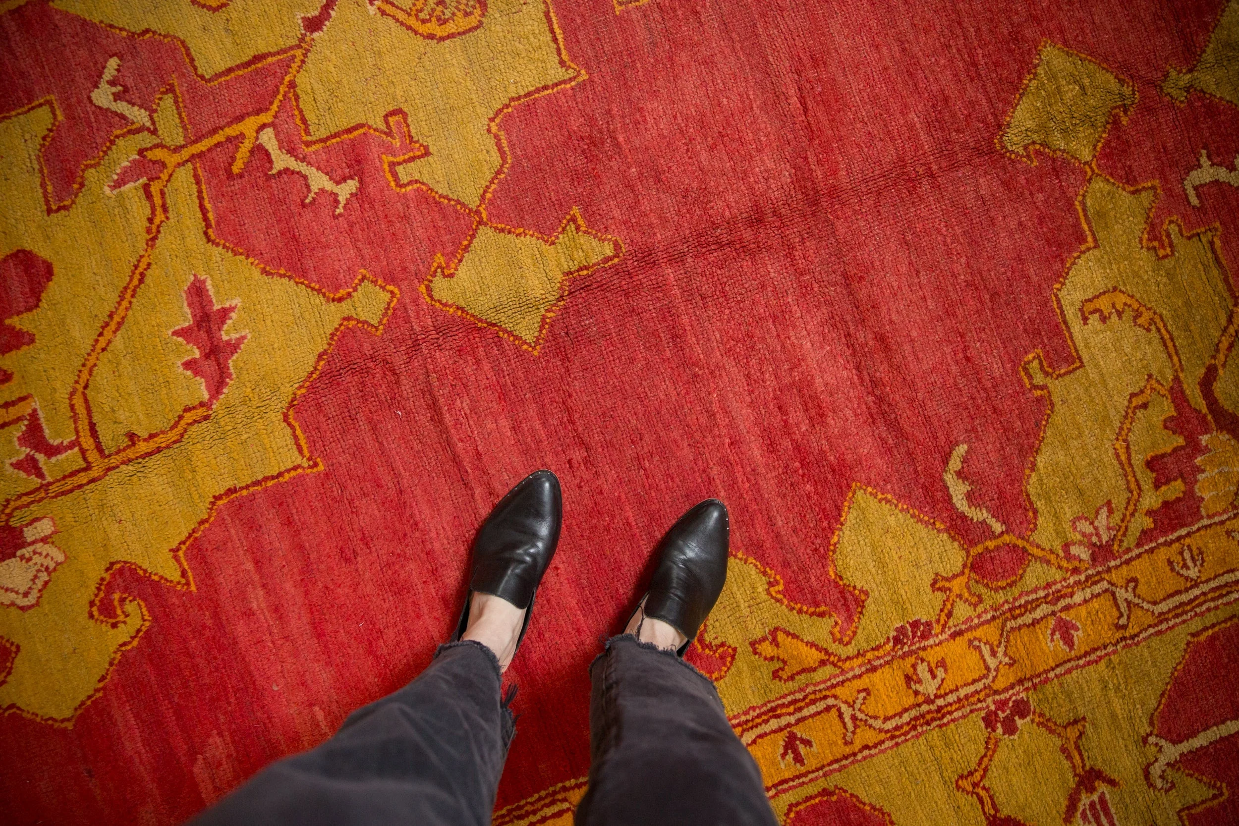 12.5x18 Antique Oushak Carpet - Image 2