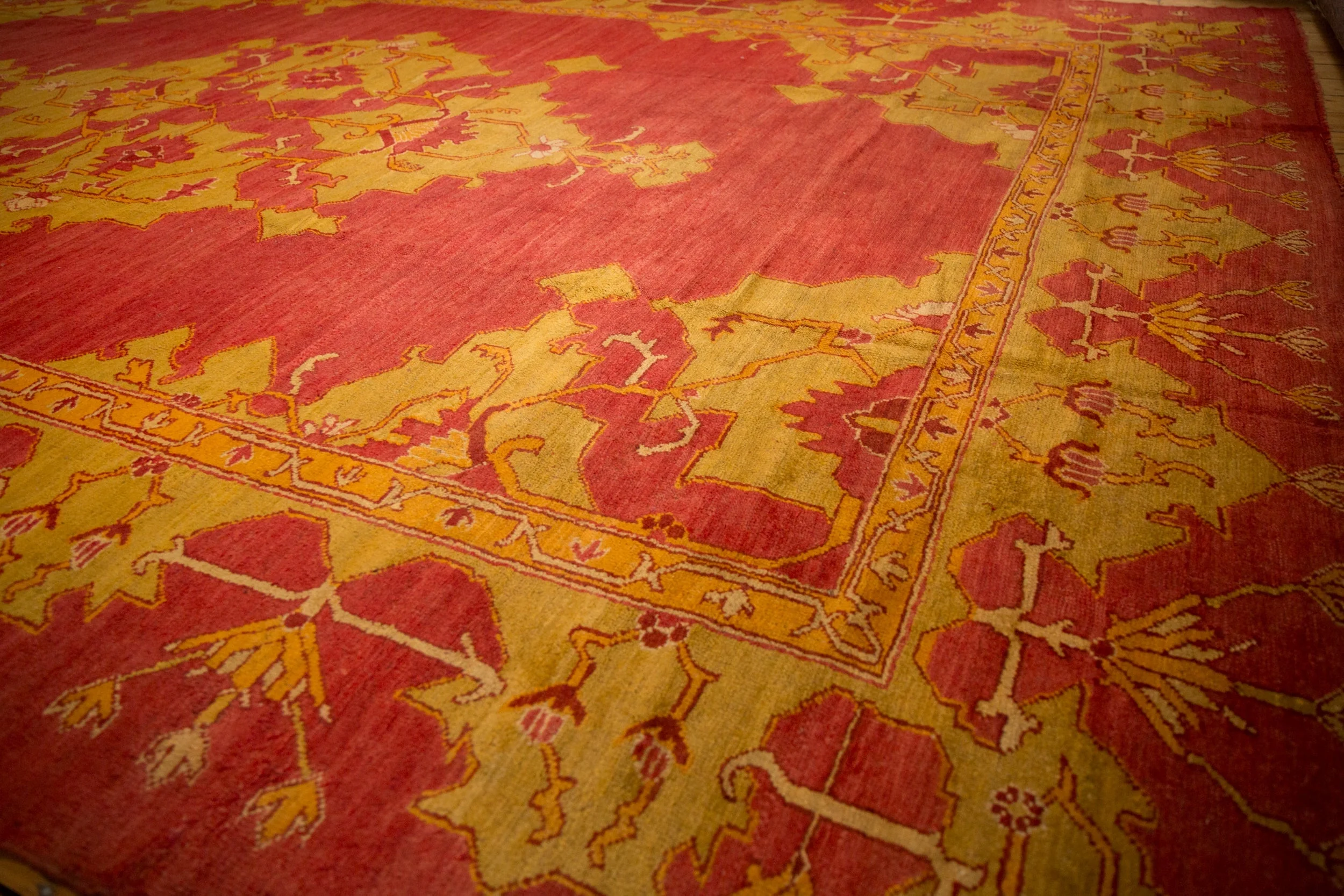 12.5x18 Antique Oushak Carpet - Image 4