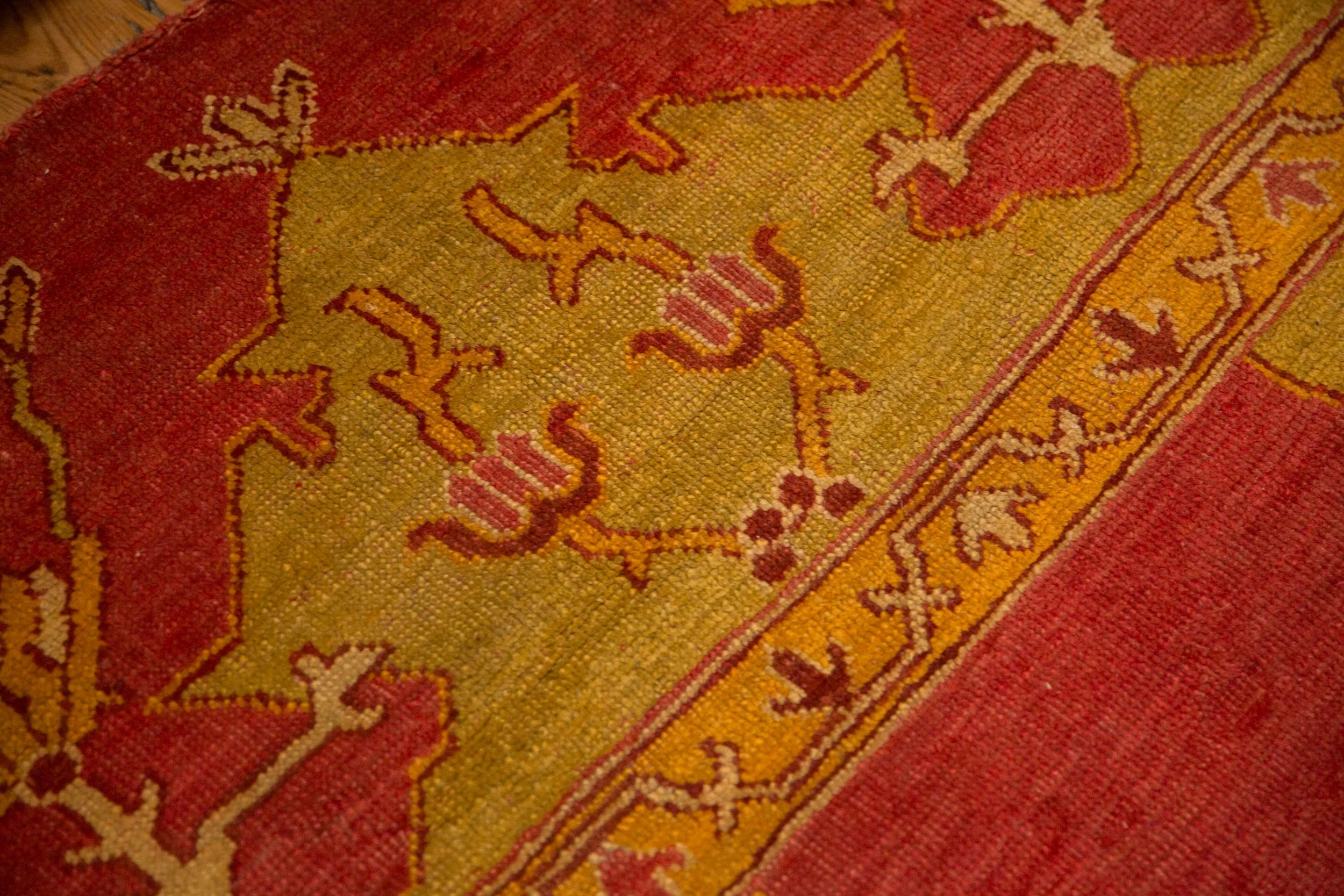 12.5x18 Antique Oushak Carpet - Image 8