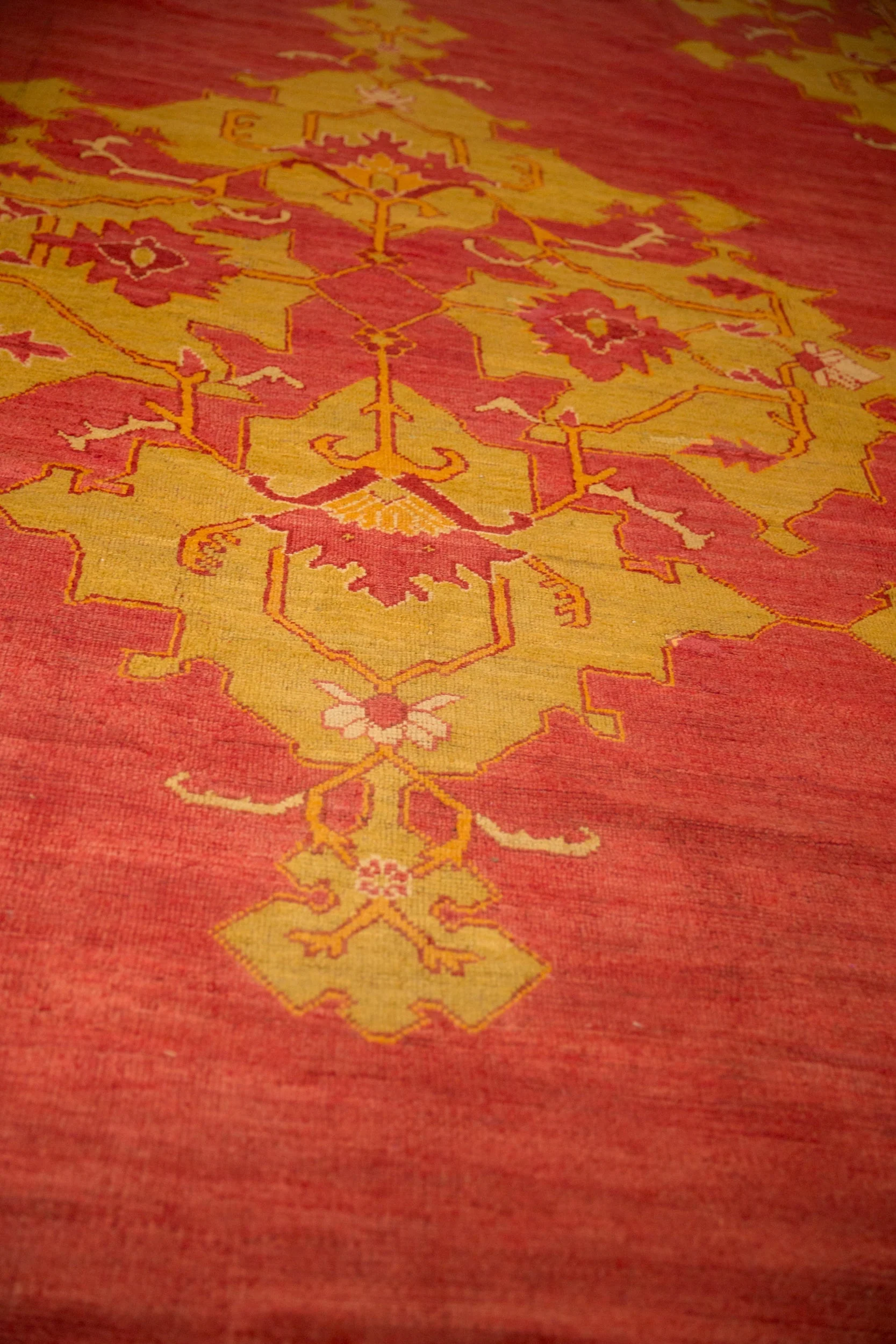 12.5x18 Antique Oushak Carpet - Image 9