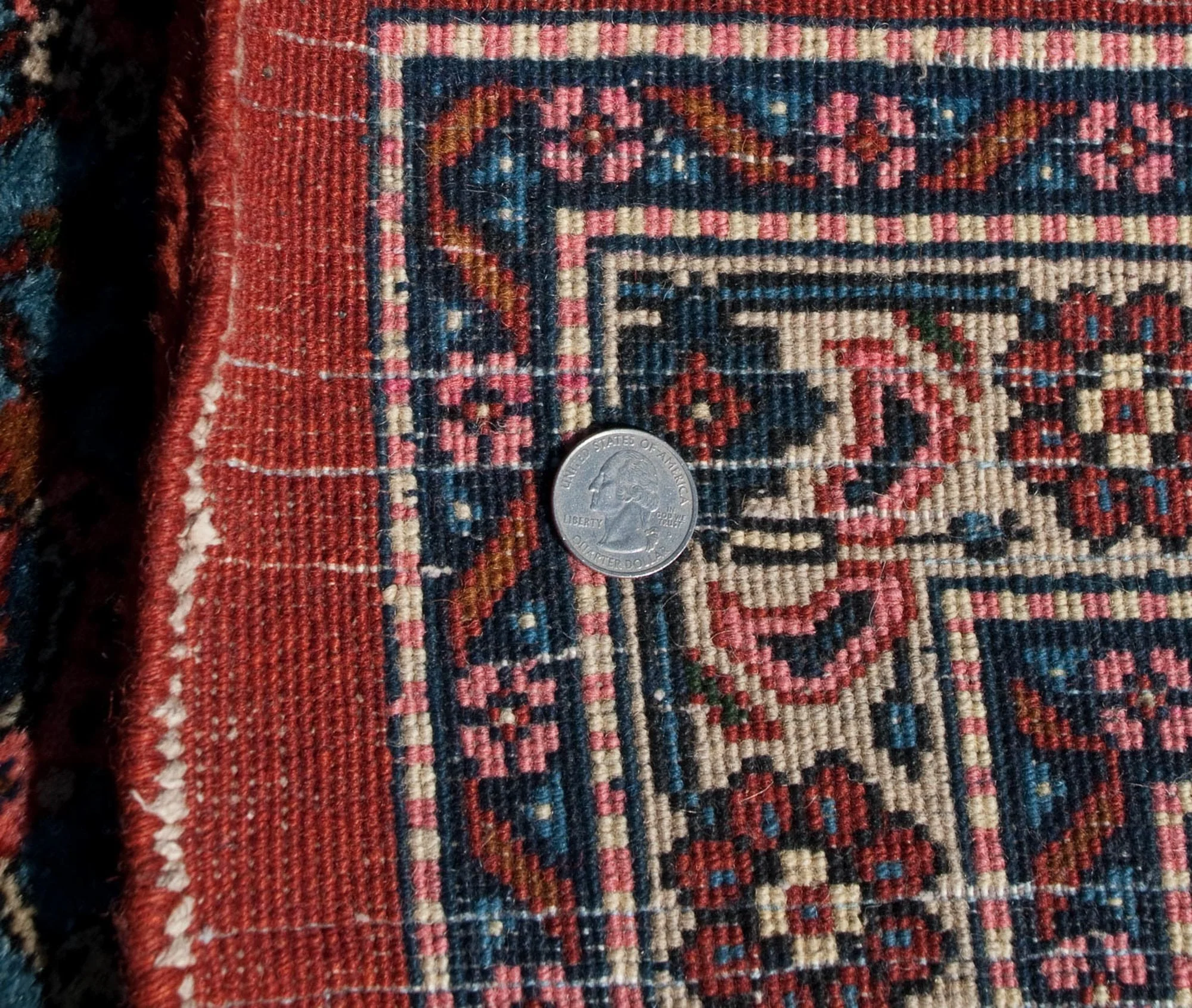 12.5x19.5 Vintage Ardebil Carpet - Image 4