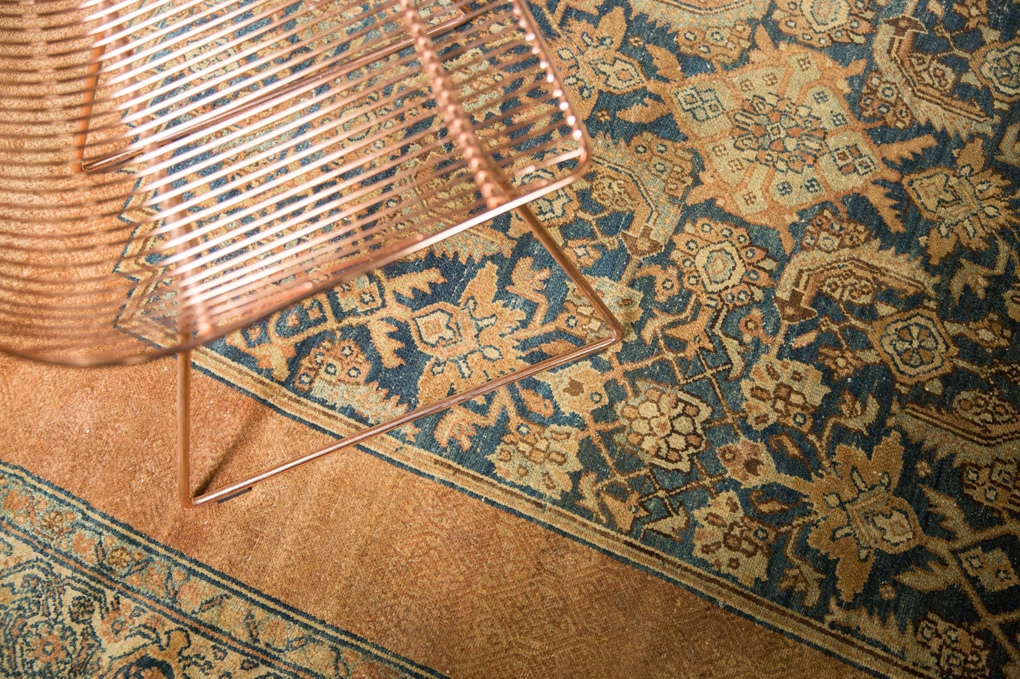 12.5x20 Antique Distressed Bibikabad Carpet - Image 10