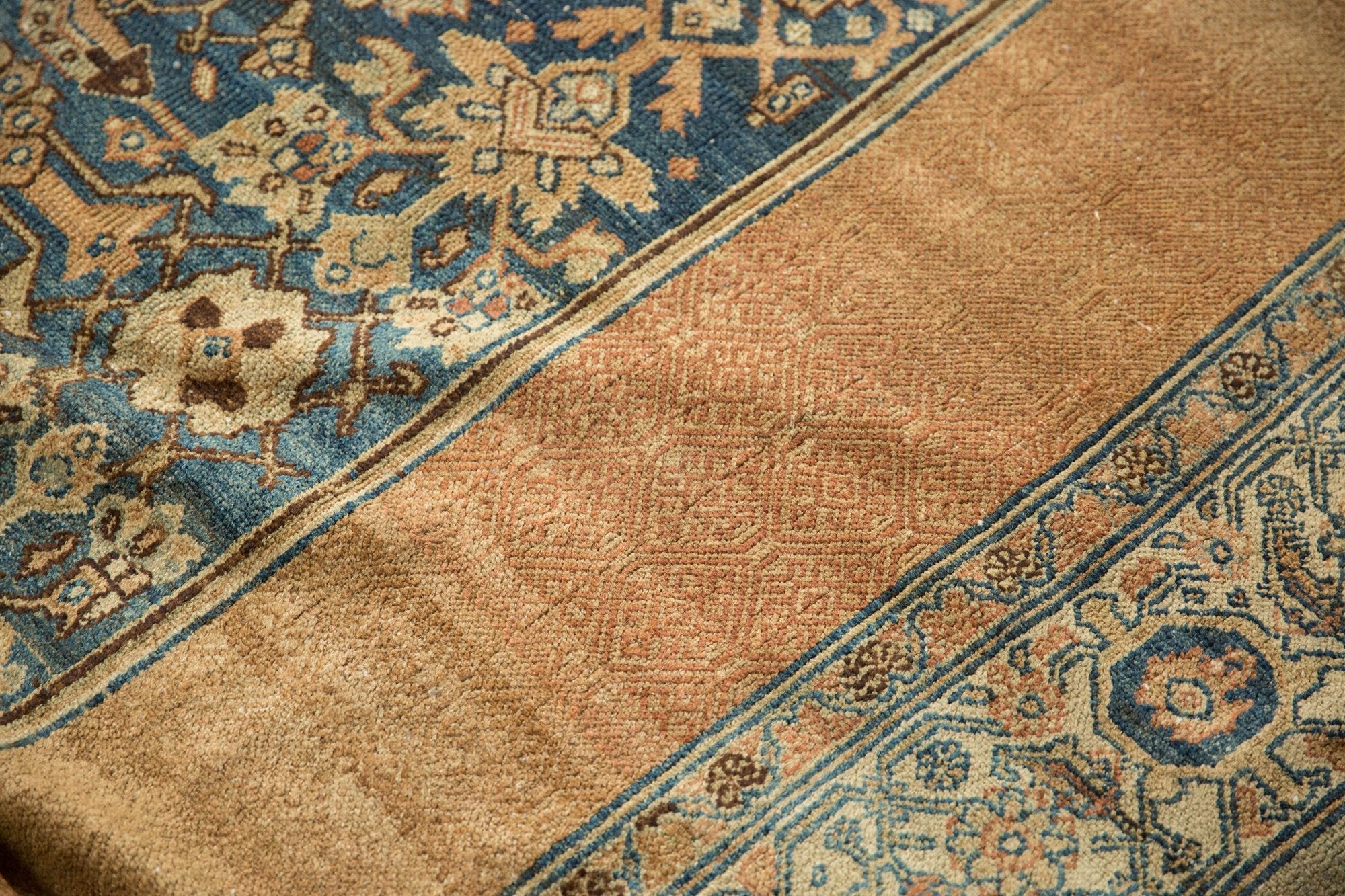 12.5x20 Antique Distressed Bibikabad Carpet - Image 13