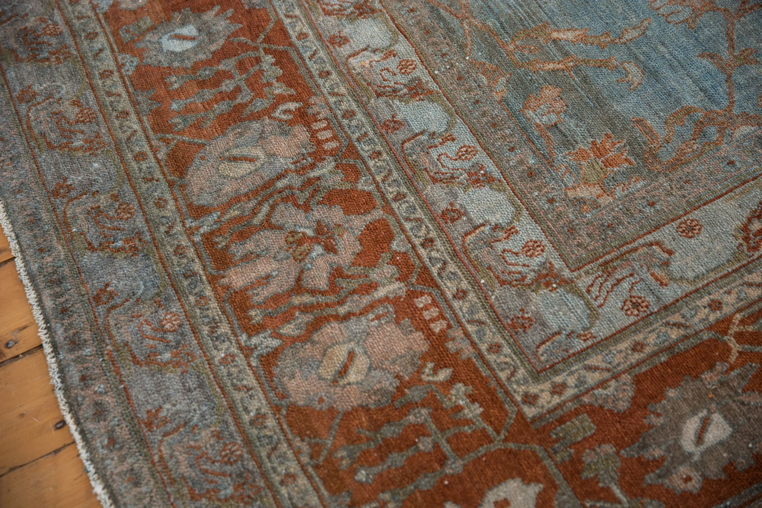 12.5x20 Vintage Distressed Bibikabad Carpet - Image 5