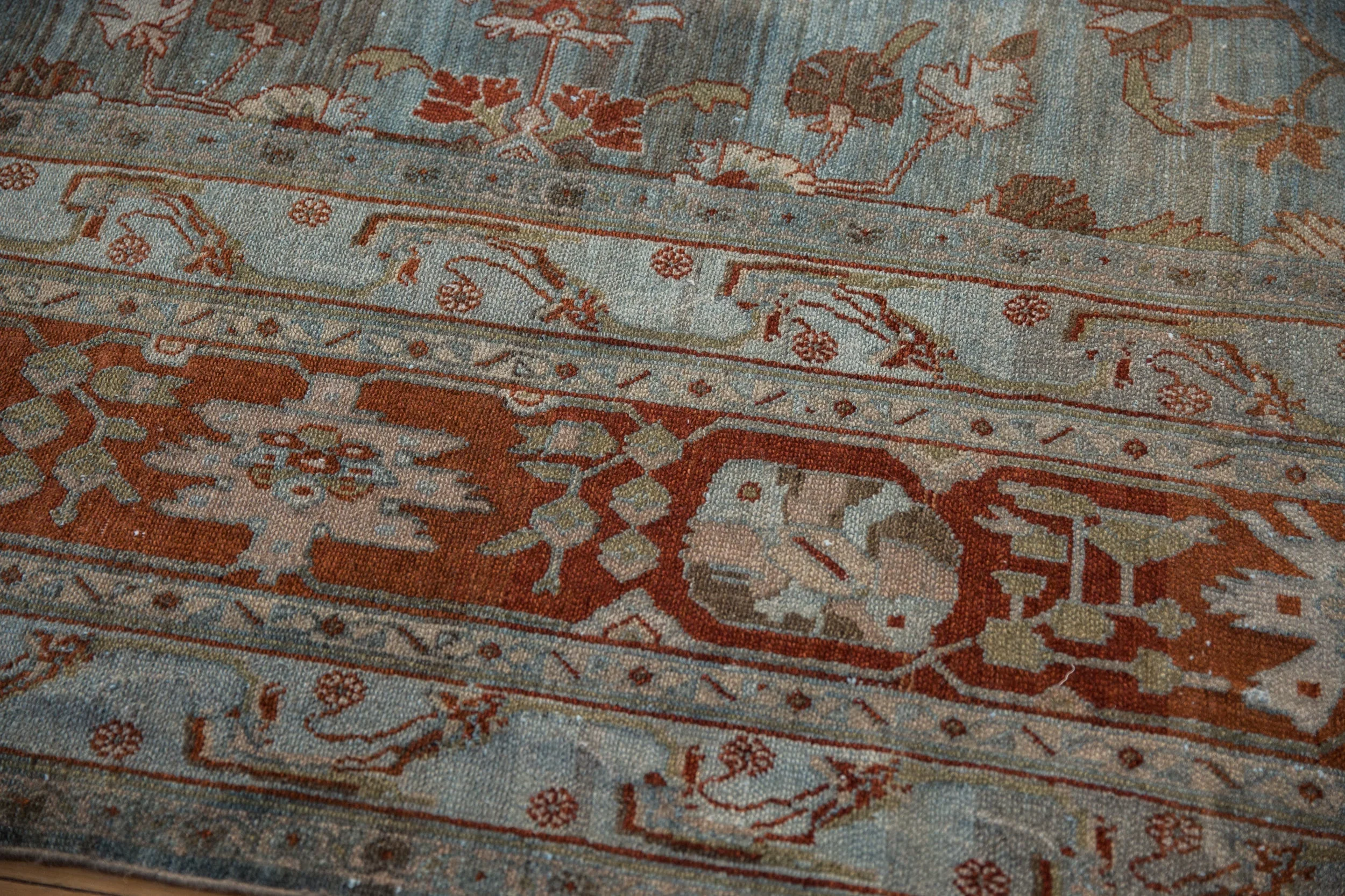 12.5x20 Vintage Distressed Bibikabad Carpet - Image 7